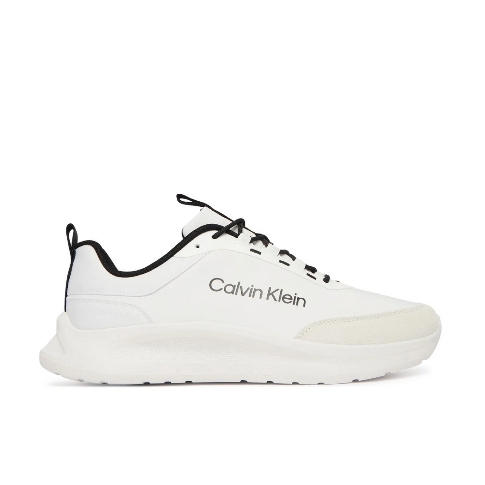 Мъжки бели маратонки Calvin Klein Men Sneakers YW0YW03293 01W Lateral View