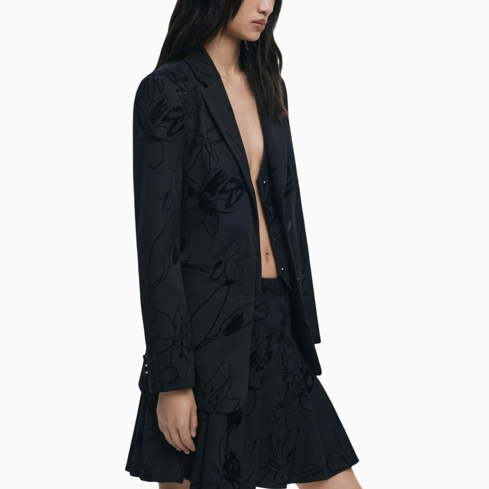 Дамски сако Desigual Women Blazer 25WWEW19 Side View