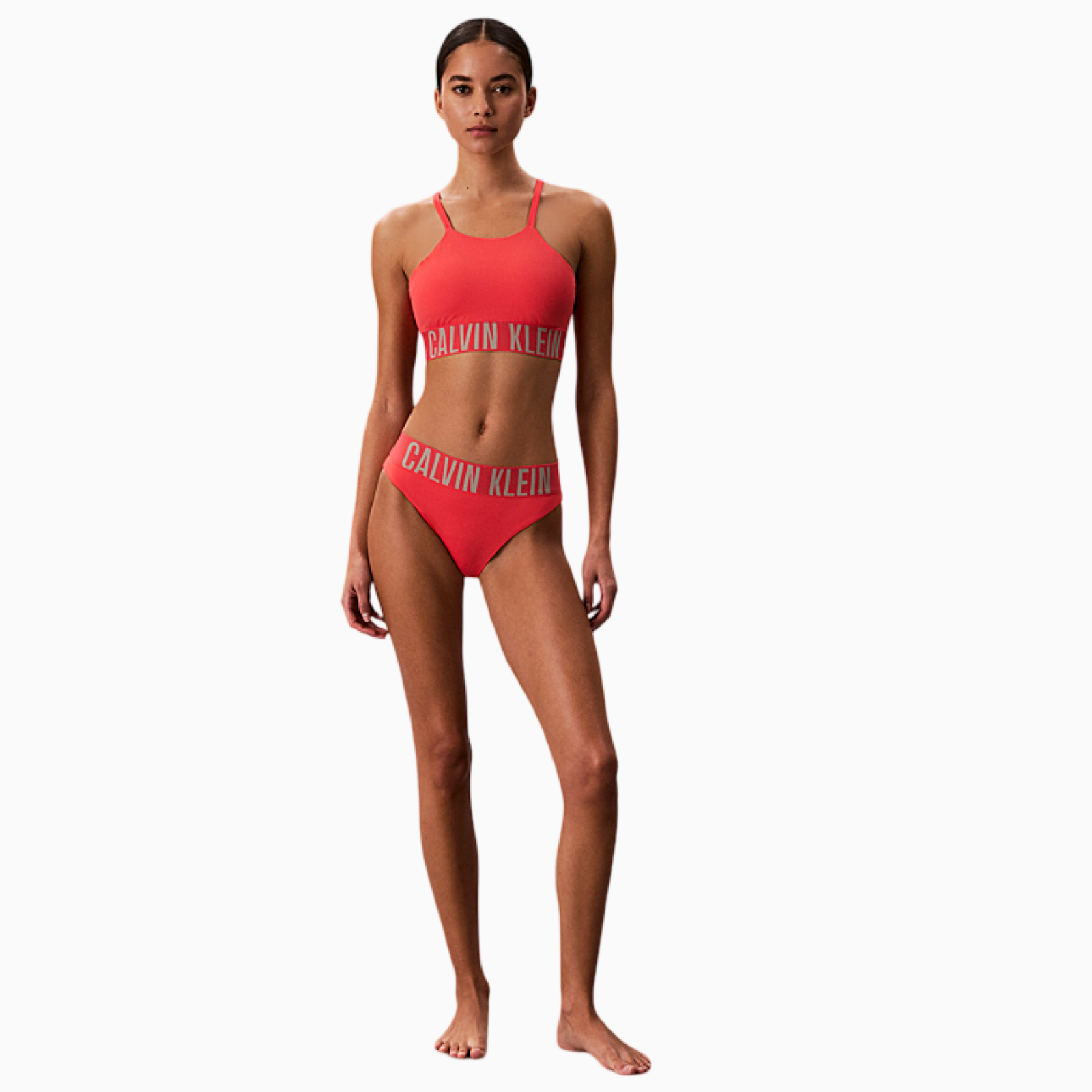 Дамски бански долно Calvin Klein Jeans Women Swimwear Bottoms LV00Q61190 XKP Front View