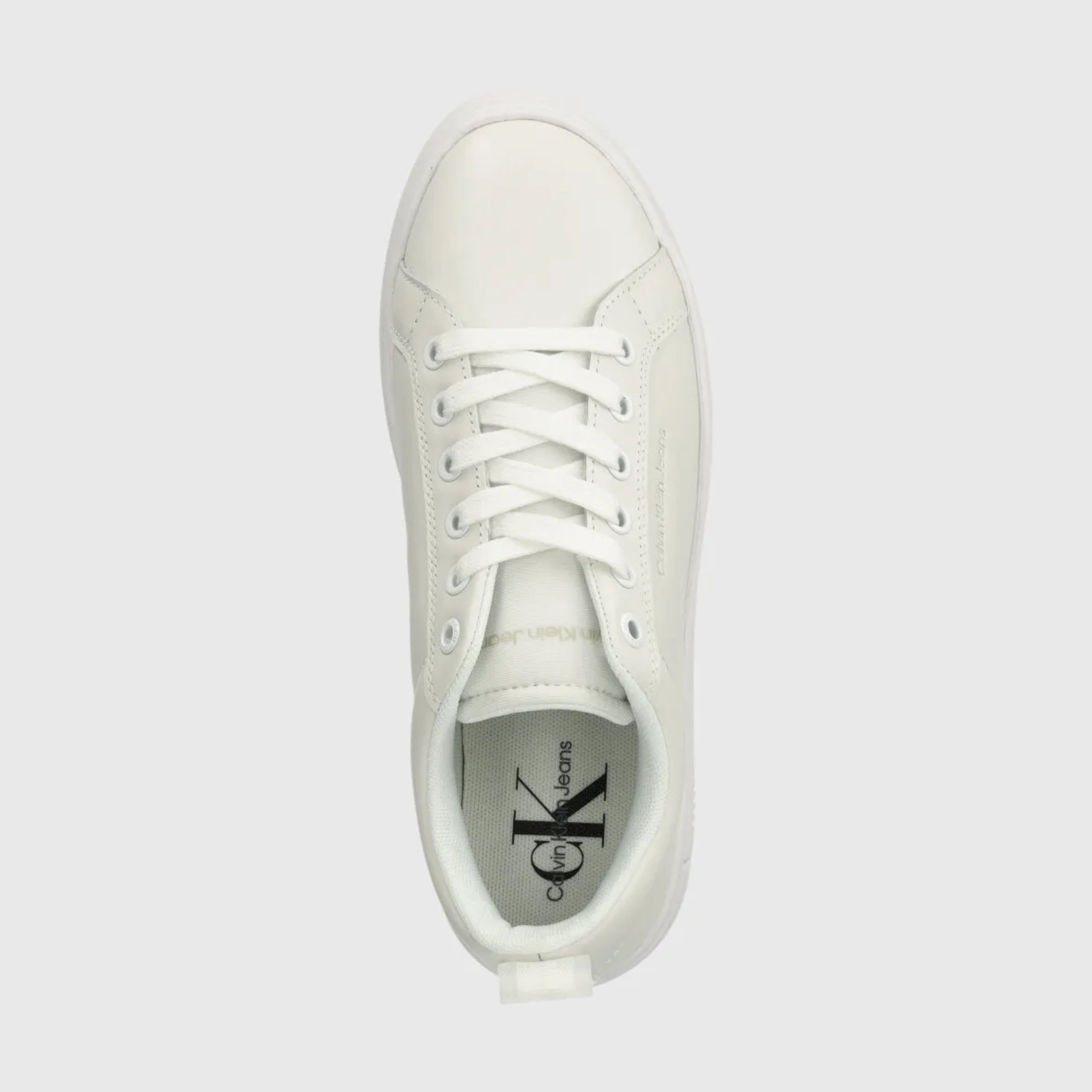 Дамски кецове Women’s sneakers Calvin Klein Jeans YW0YW01309 White top view