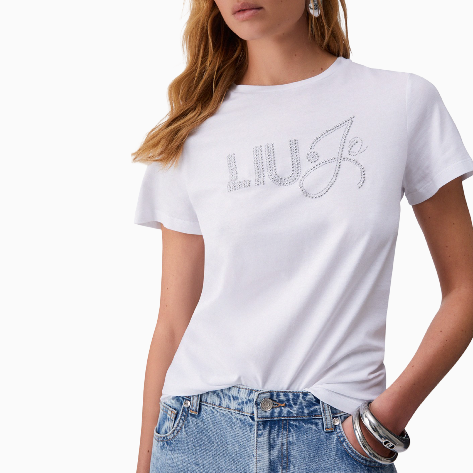 Дамска тениска Liu Jo Women T-shirt WA6491 JS923 P9353 Close-Up