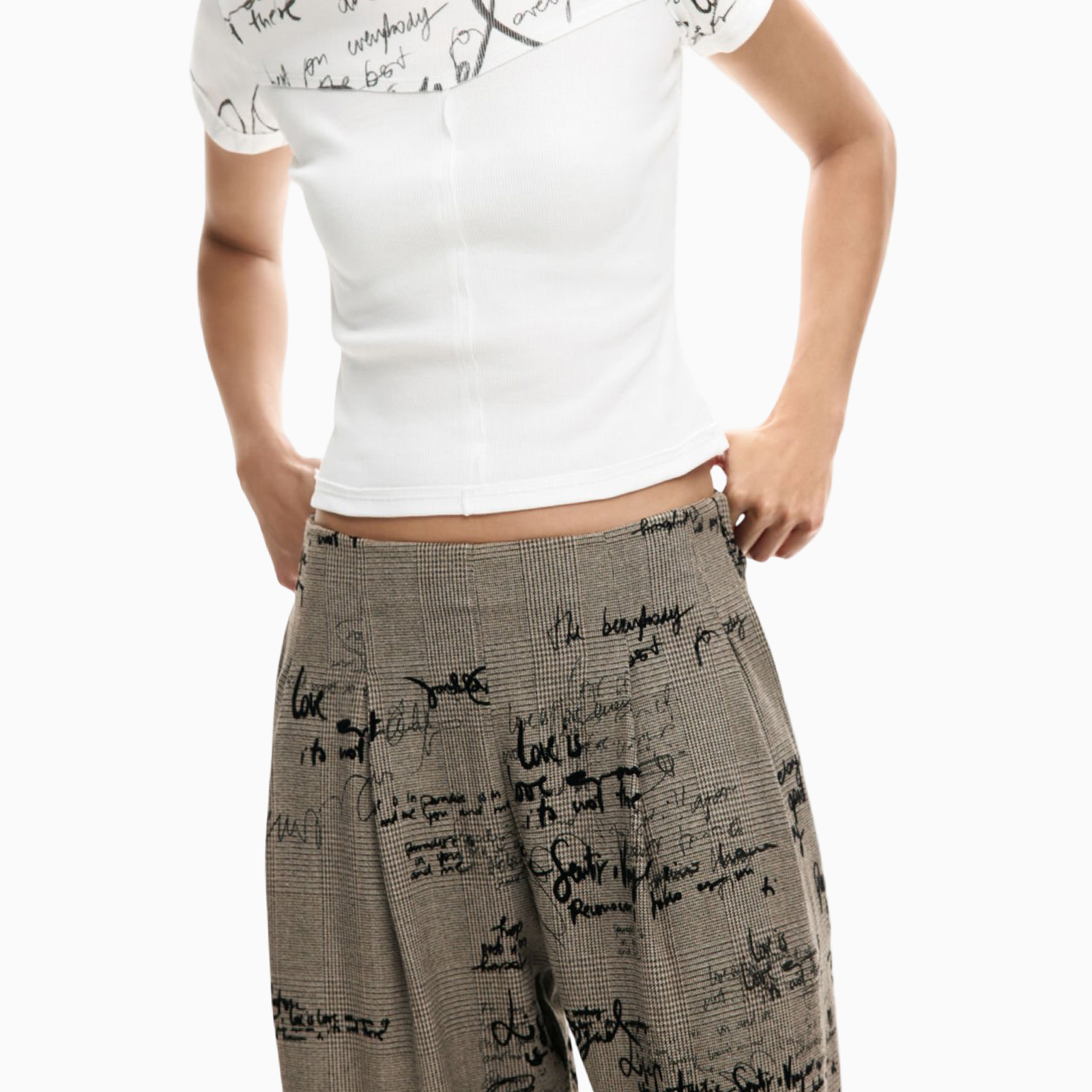 Дамски панталон Desigual Women Trousers 26SWPW39 2007 Close-Up