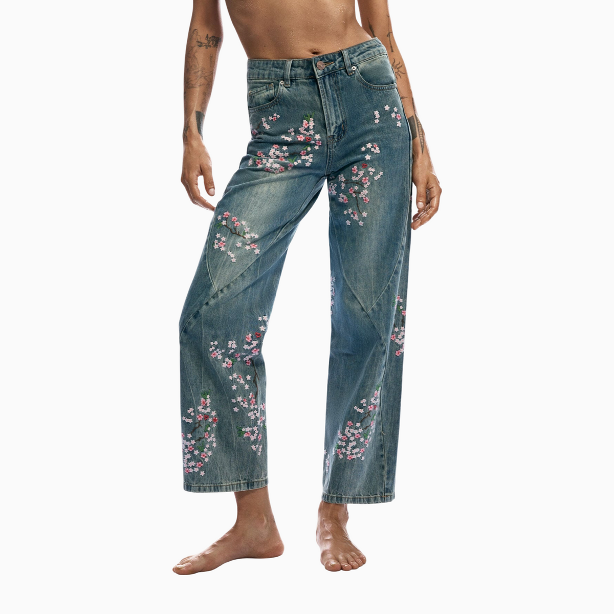 Дамски дънки Desigual Women Jeans 26SWDDXC 5053 Back View
