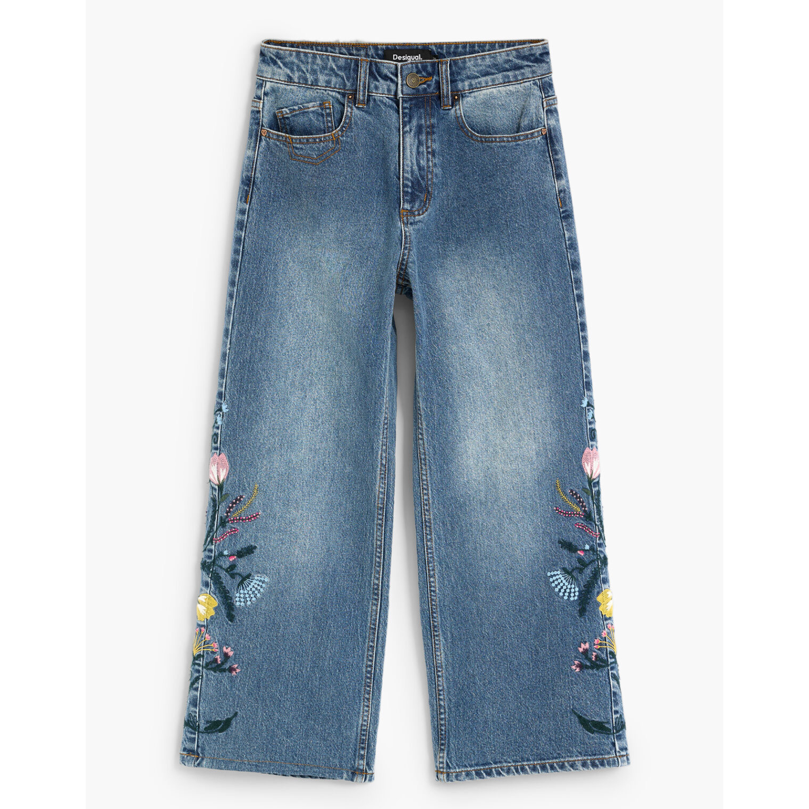 Дамски дънки Desigual Women Jeans 26WWDD16 5053 Front View