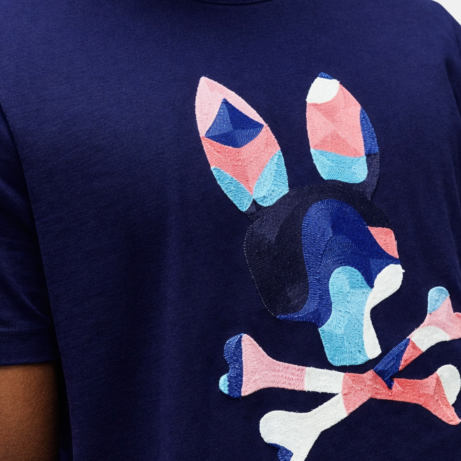 Мъжка тениска Psycho Bunny Men T-shirt MT0200250 402 Close-Up