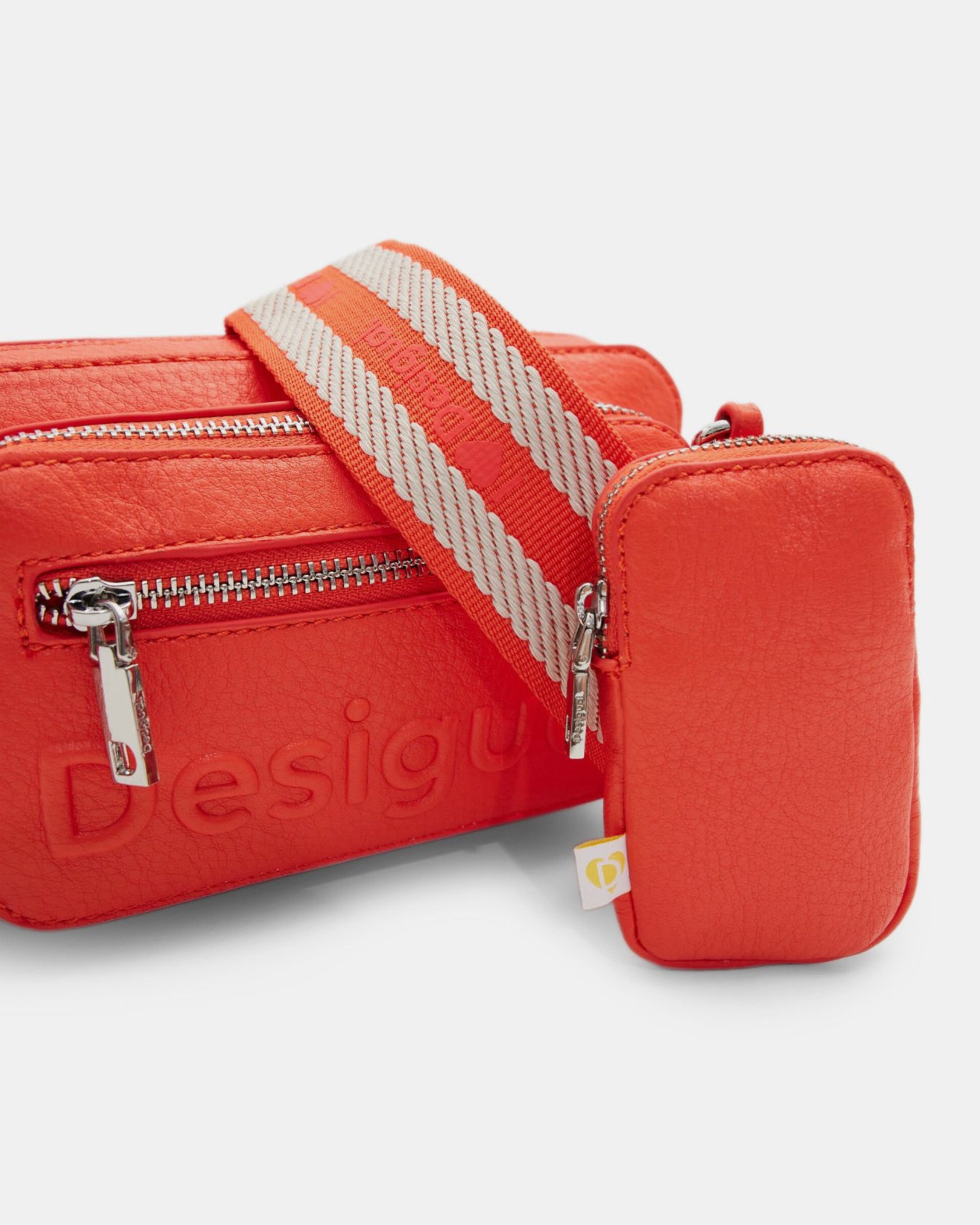 Дамска чанта за рамо Women’s shoulder bag Desigual S logo 24SAXP19 7009U Orange
