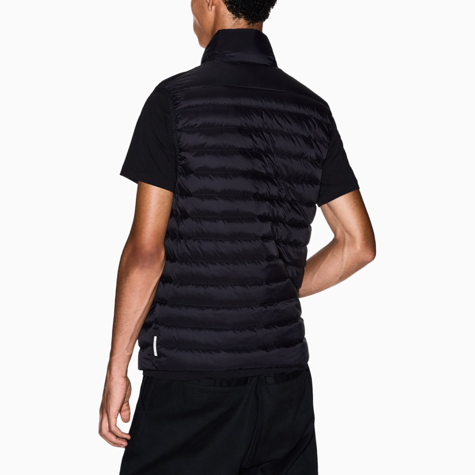 Мъжки черен елек Armani Exchange Men Gilet XM001576 AF16927 UC001 Back View