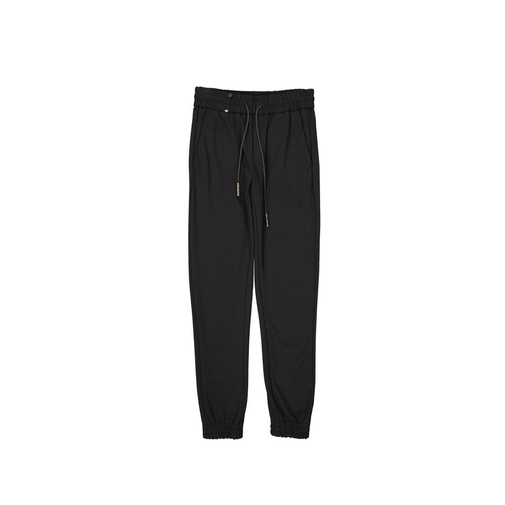 Philipp Plein Black Elastane Joggers (Workout Pants)
