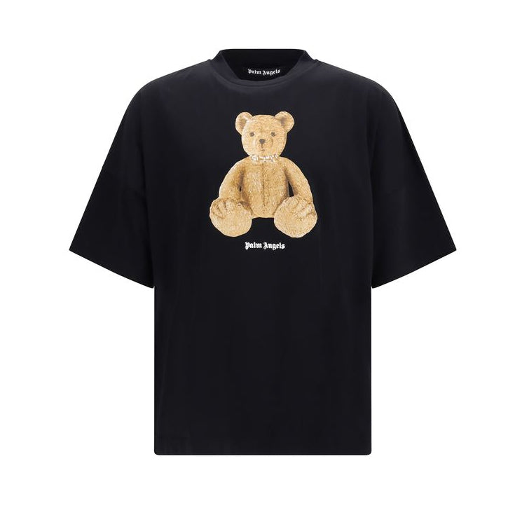 Palm Angels Black Cotton T-Shirt