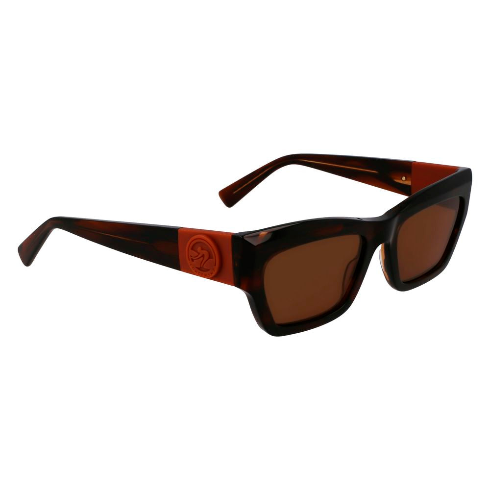 Longchamp Brown Acetate Sunglasses