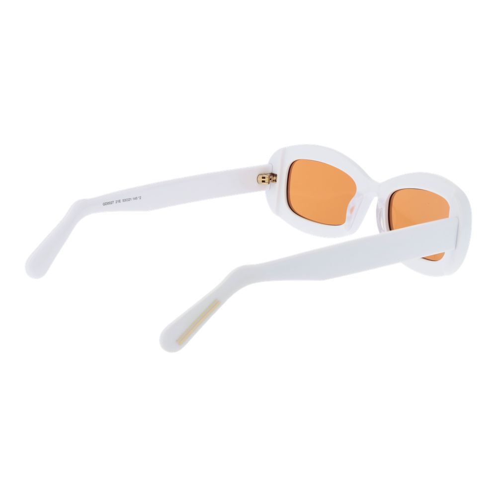 GCDS White Plastic Sunglasses