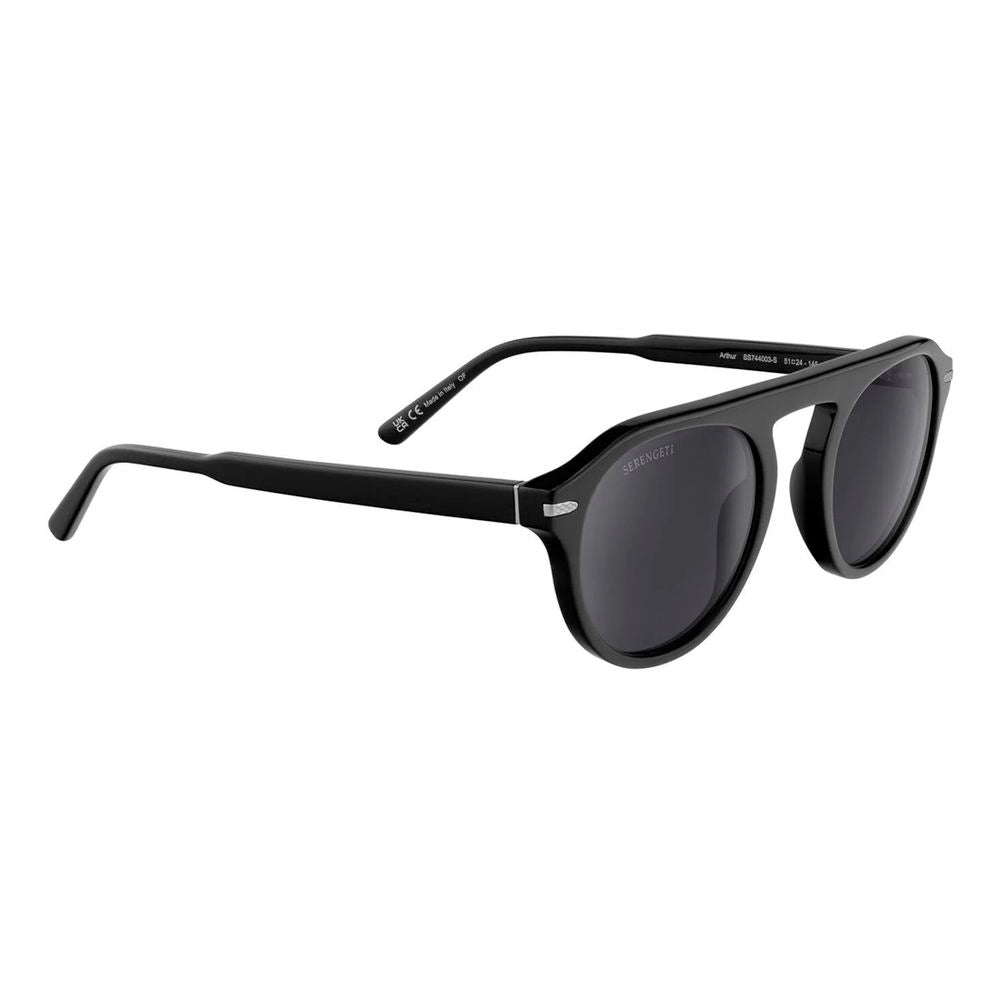 Serengeti Gray Resin Sunglasses