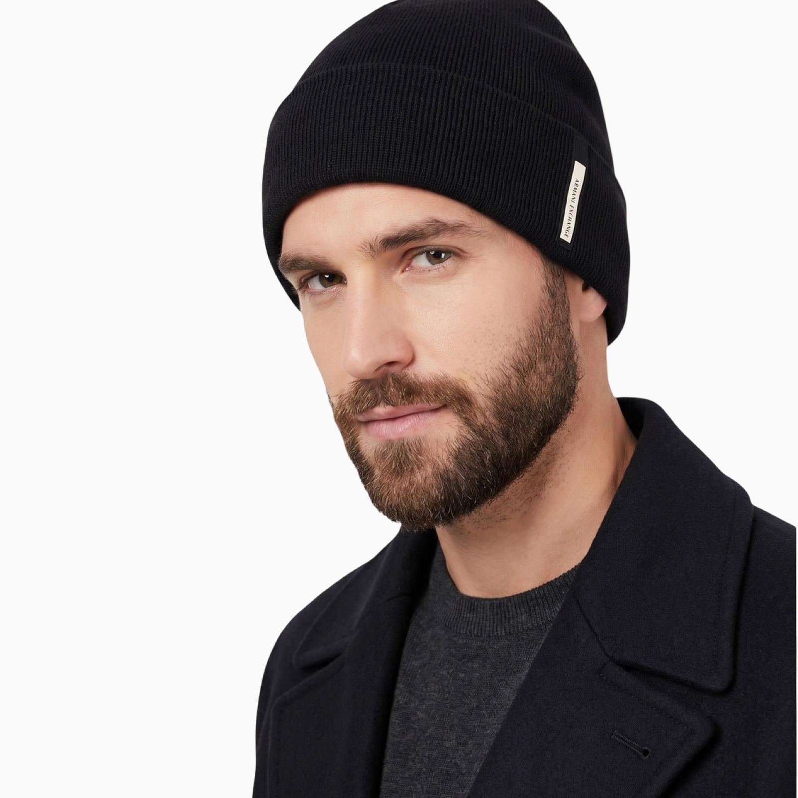 Мъжка зимна шапка Armani Exchange Men Winter Hat XM001636 AF16950 UC001 Model View