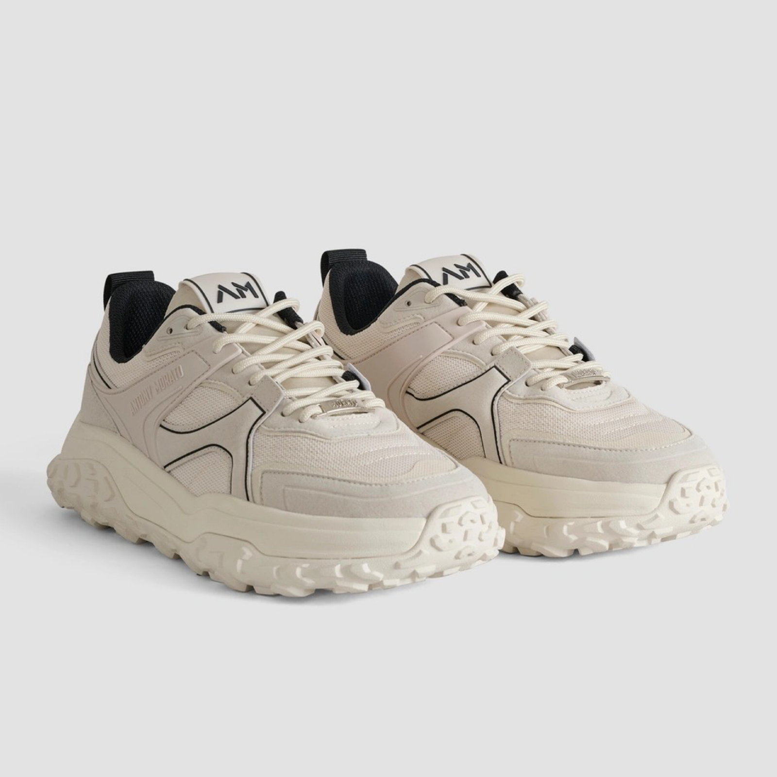 Мъжки бели кецове Antony Morato Men Sneakers MMFW01868-LE500181-1018 Front View