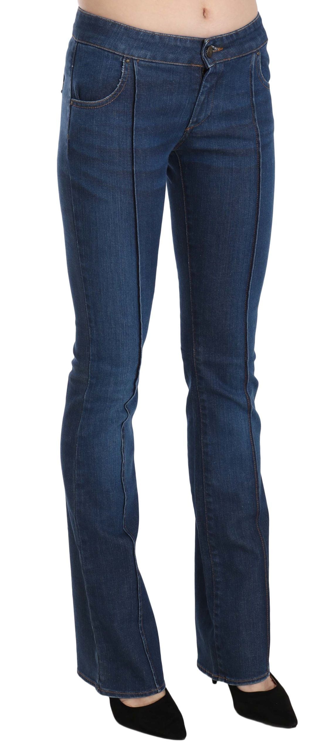 Джинсови панталони Just Cavalli Chic Blue Washed Boot Cut