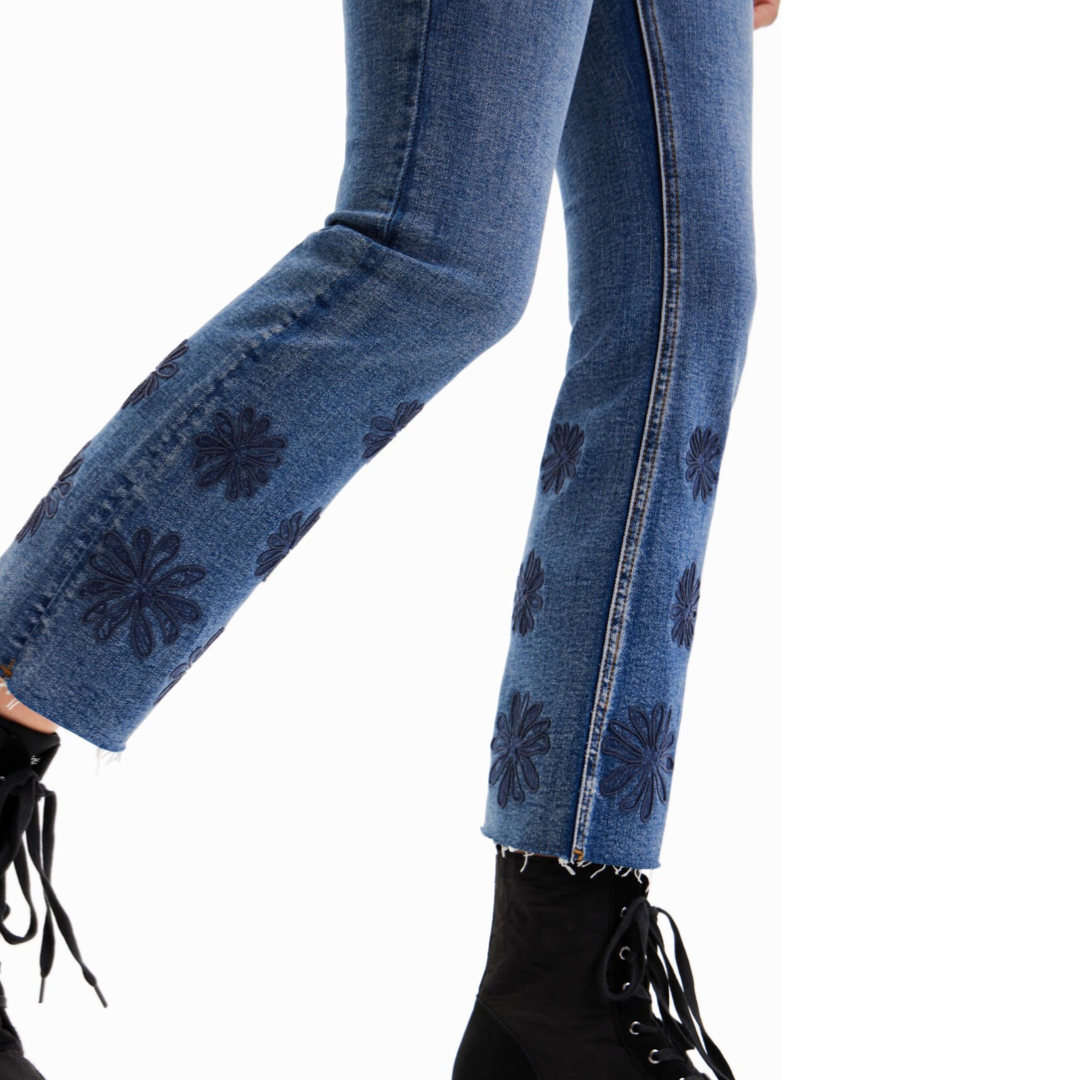 Дамски сини дънки Desigual 22SWDD25505334
