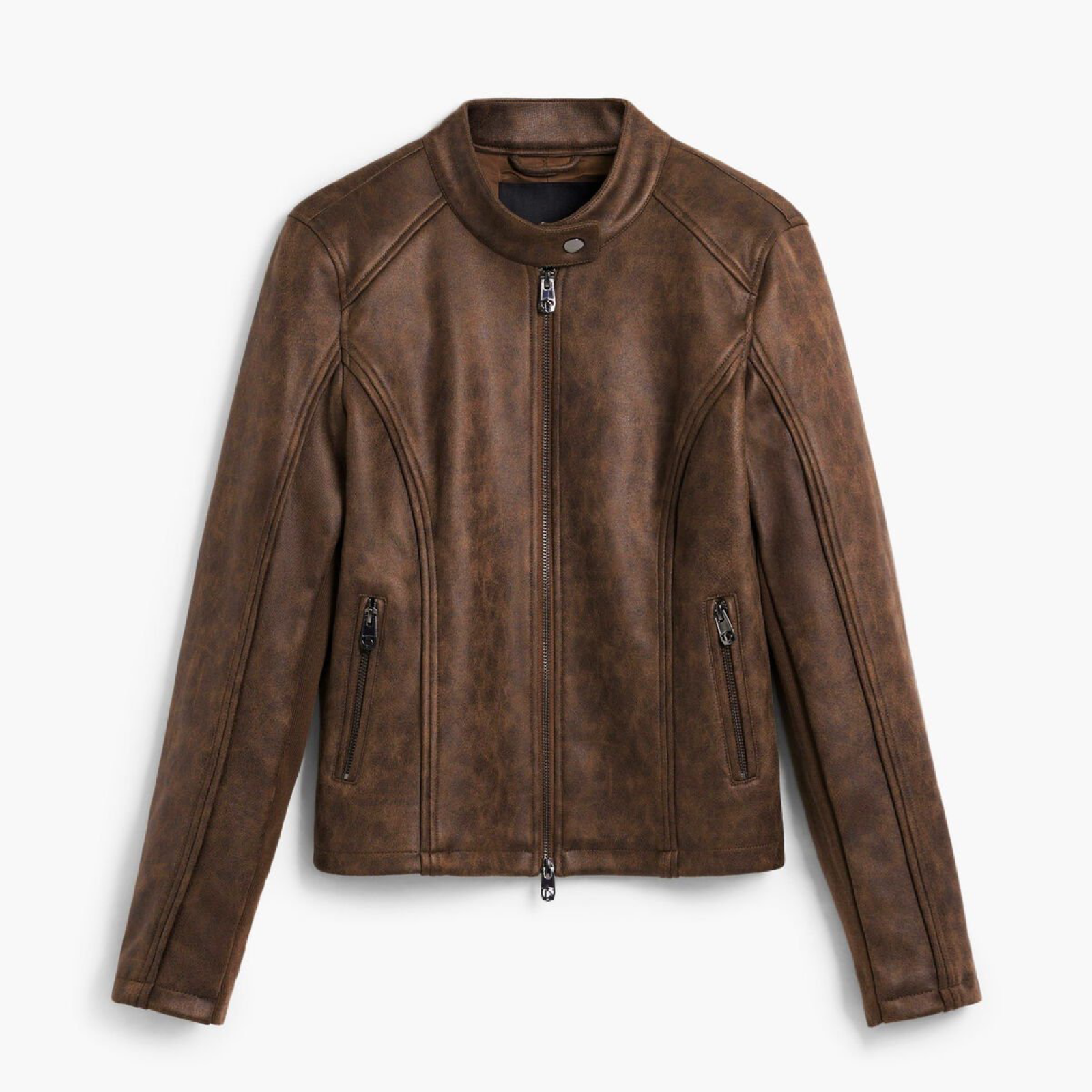 Дамско кафяво яке Desigual Women Jacket 26SWEW10 6029 Front View