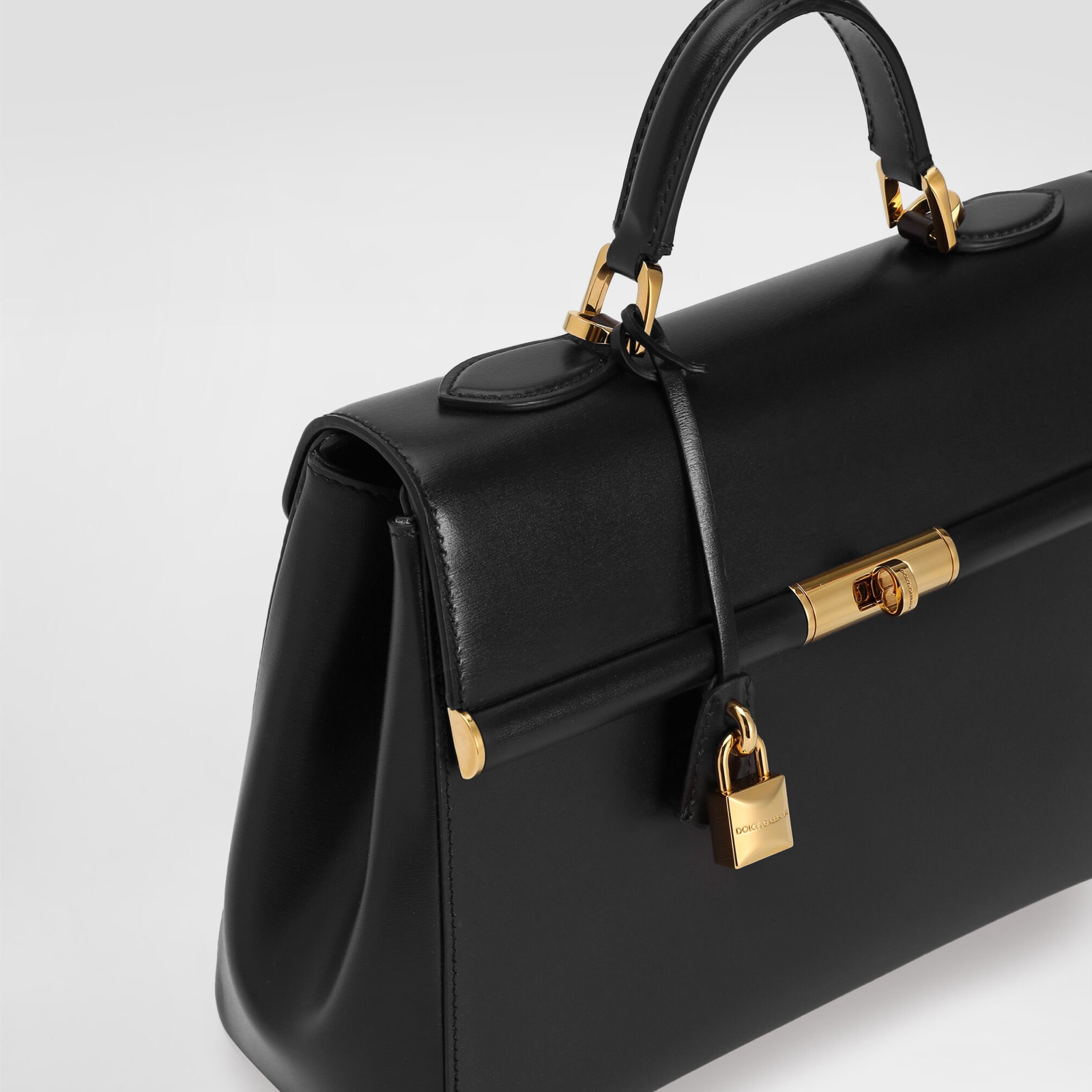 Dolce & Gabbana Marlene Palmellato Leather Handbag BB7932A3G1980999 Close-Up