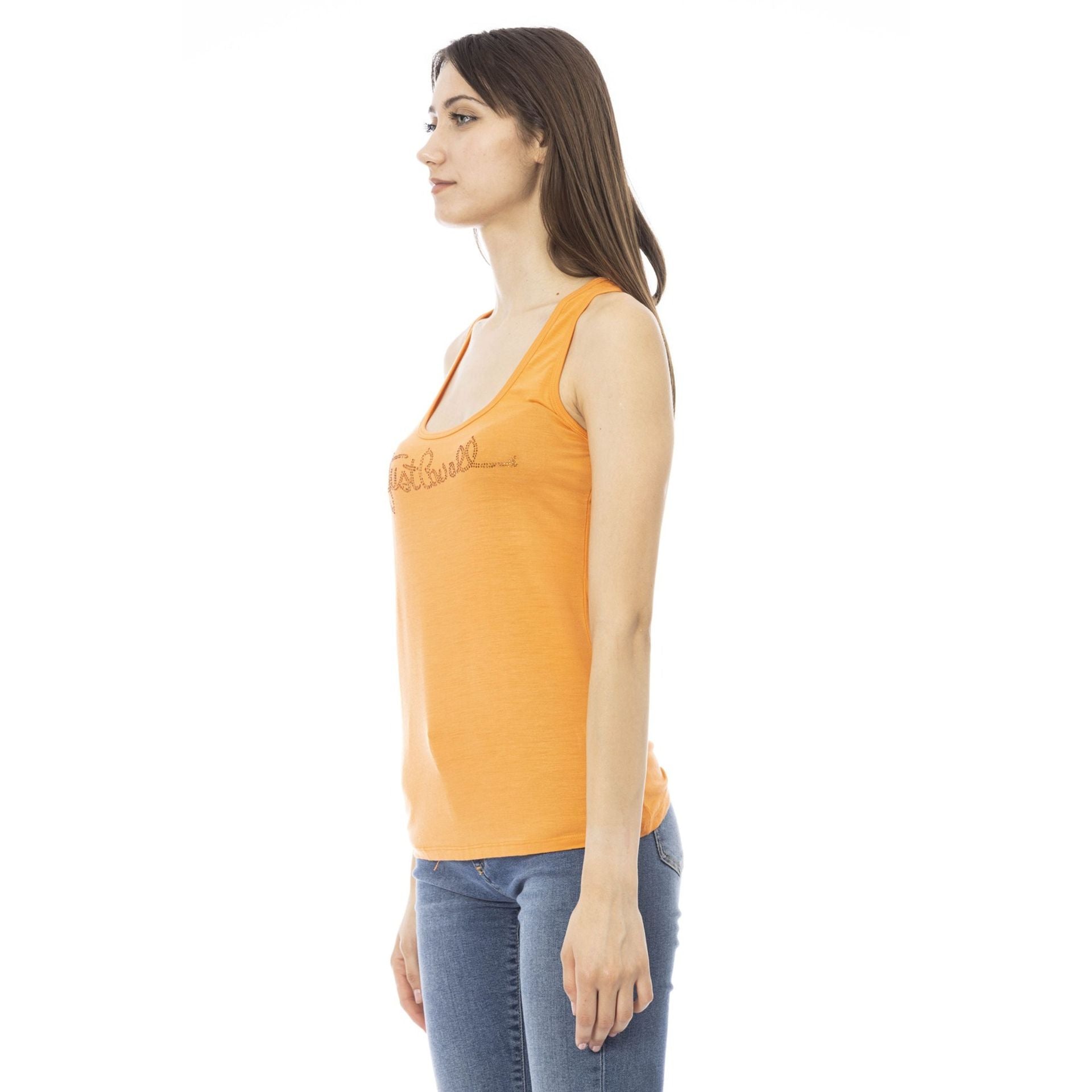 Дамски потник топ Women’s top Just Cavalli Beachwear D40151GRBC ORANGE angled view