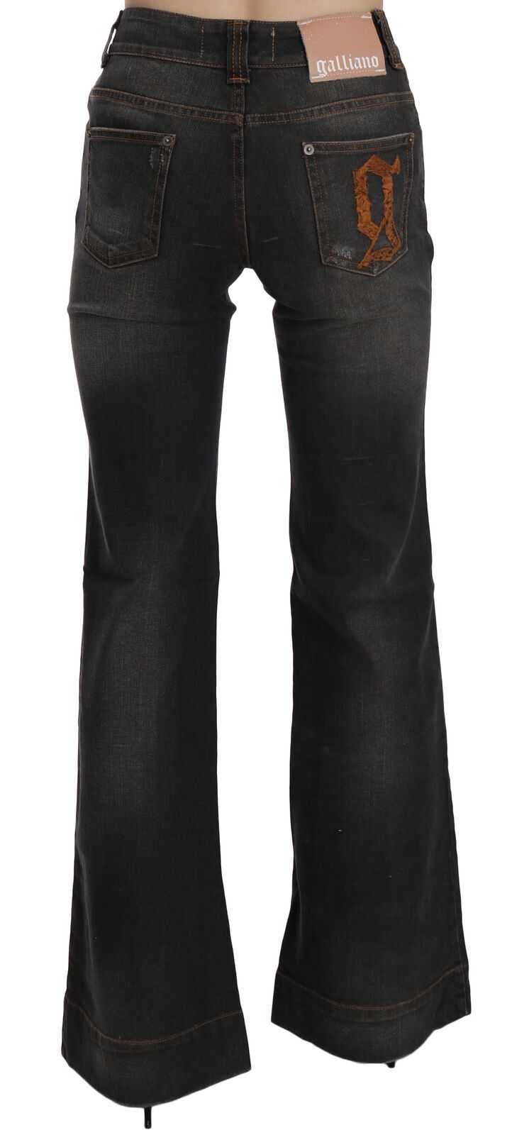 Dolce & Gabbana Velte Mid Waist Flared черен деним