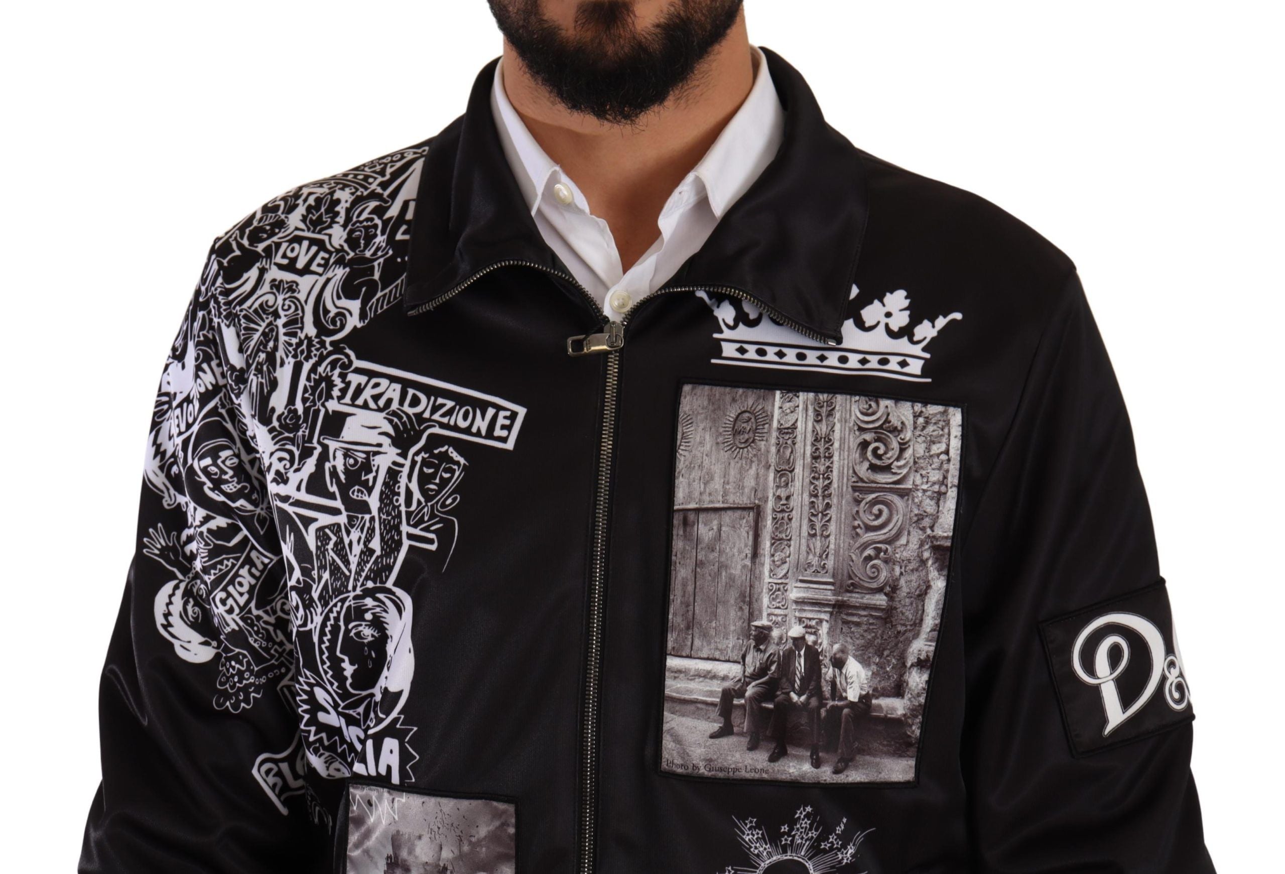 Зашеметяващ пуловер с цип Superstizione на Dolce & Gabbana
