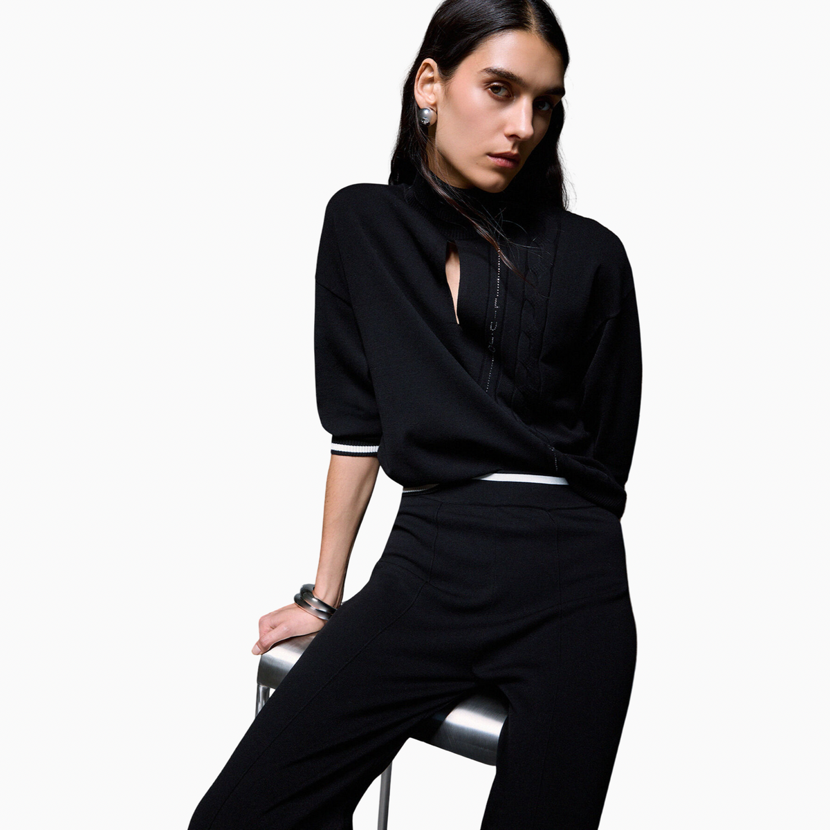 Дамски пуловер Liu Jo Women Turtleneck Sweater TF6193MS63L A3521 Front View