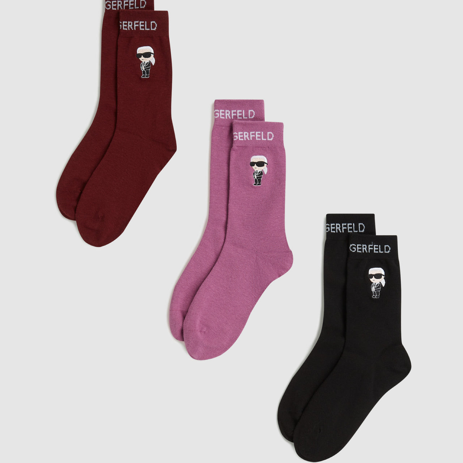 Дамски чорапи Karl Lagerfeld Jeans Women Socks A4W470371HH Top View