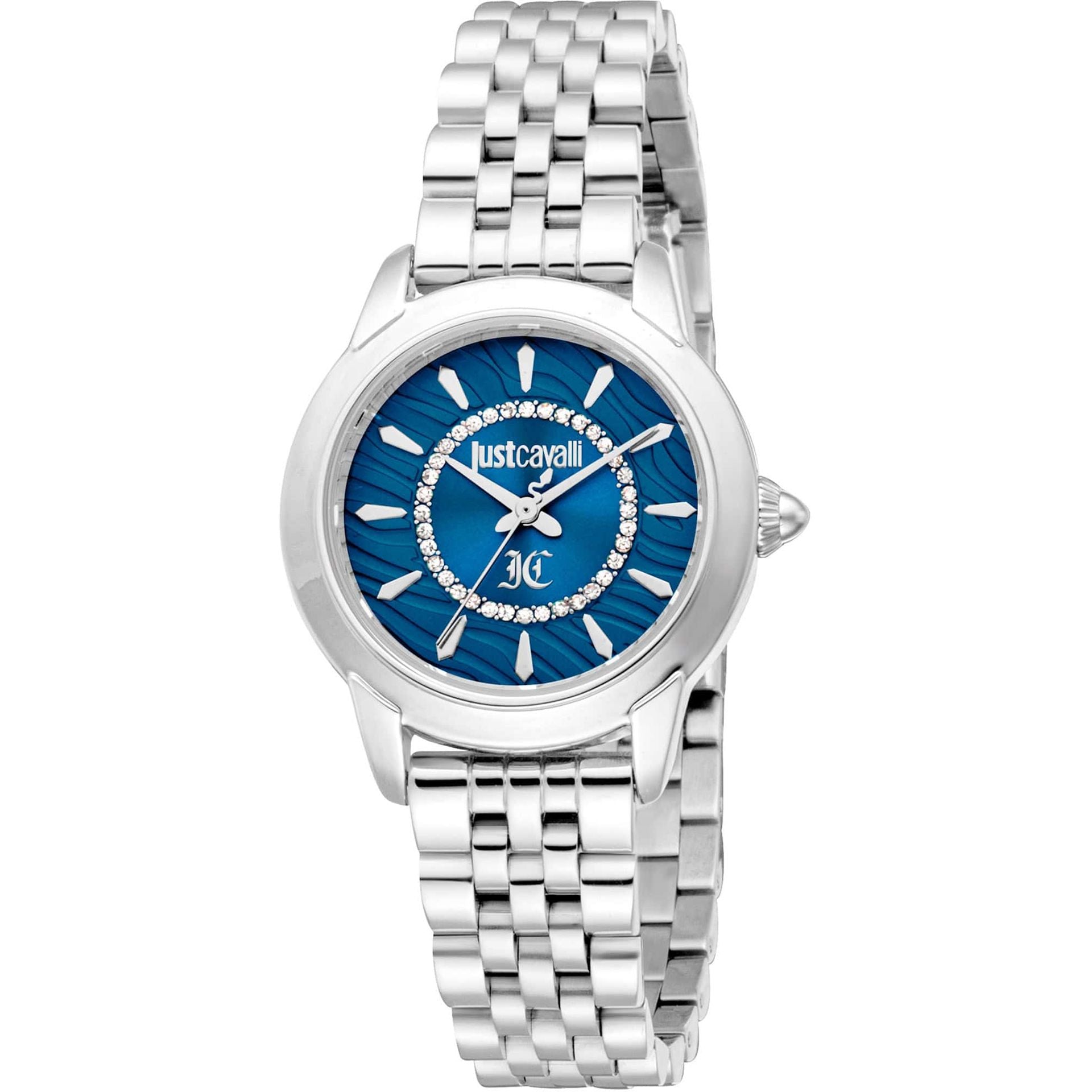 Дамски часовник Women’s watch Just Cavalli Animalier JC1L333 Allegra JC1L333M0025 Silver Blue