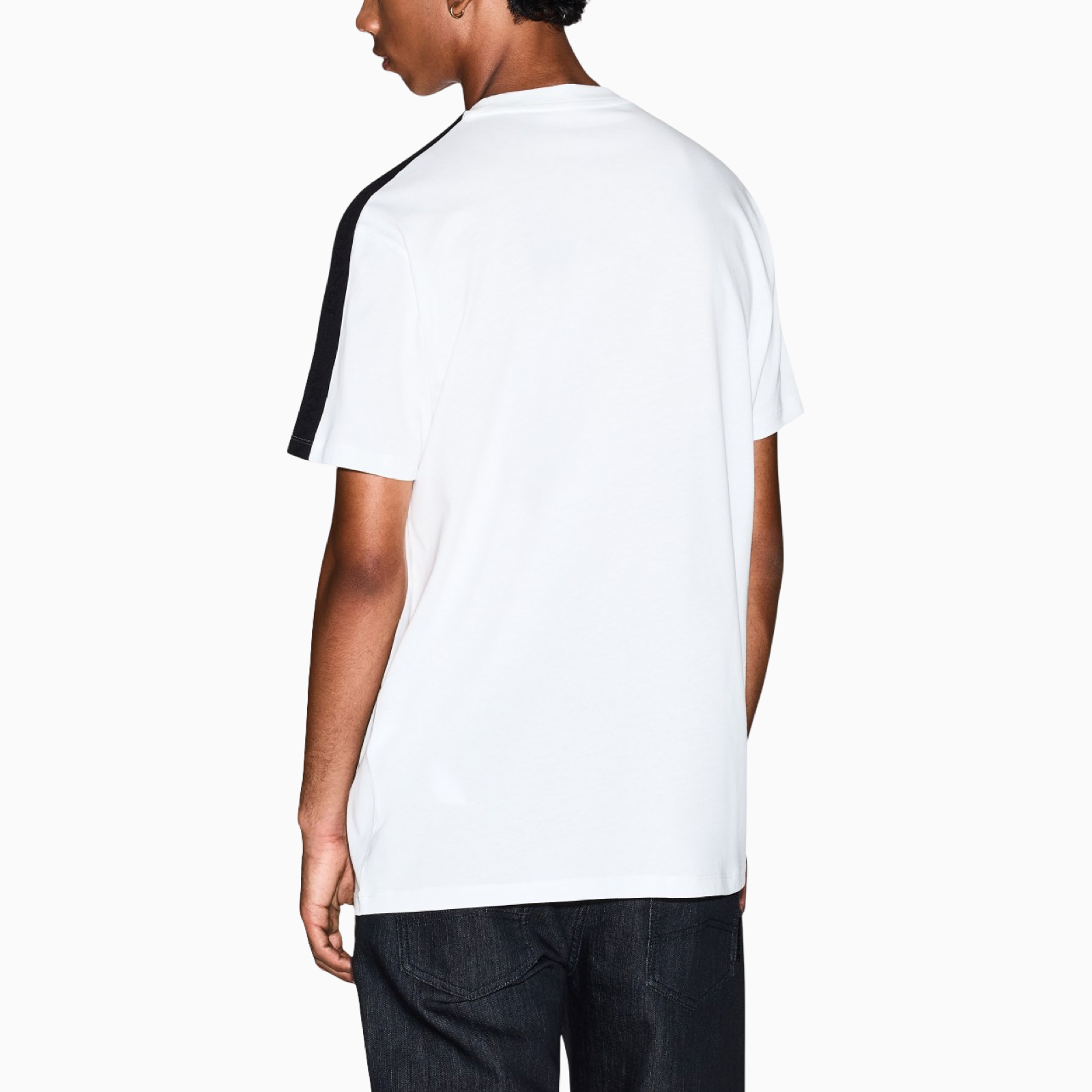 Мъжка бяла тениска Armani Exchange Men T-shirt XM001283 AF10361 Back View