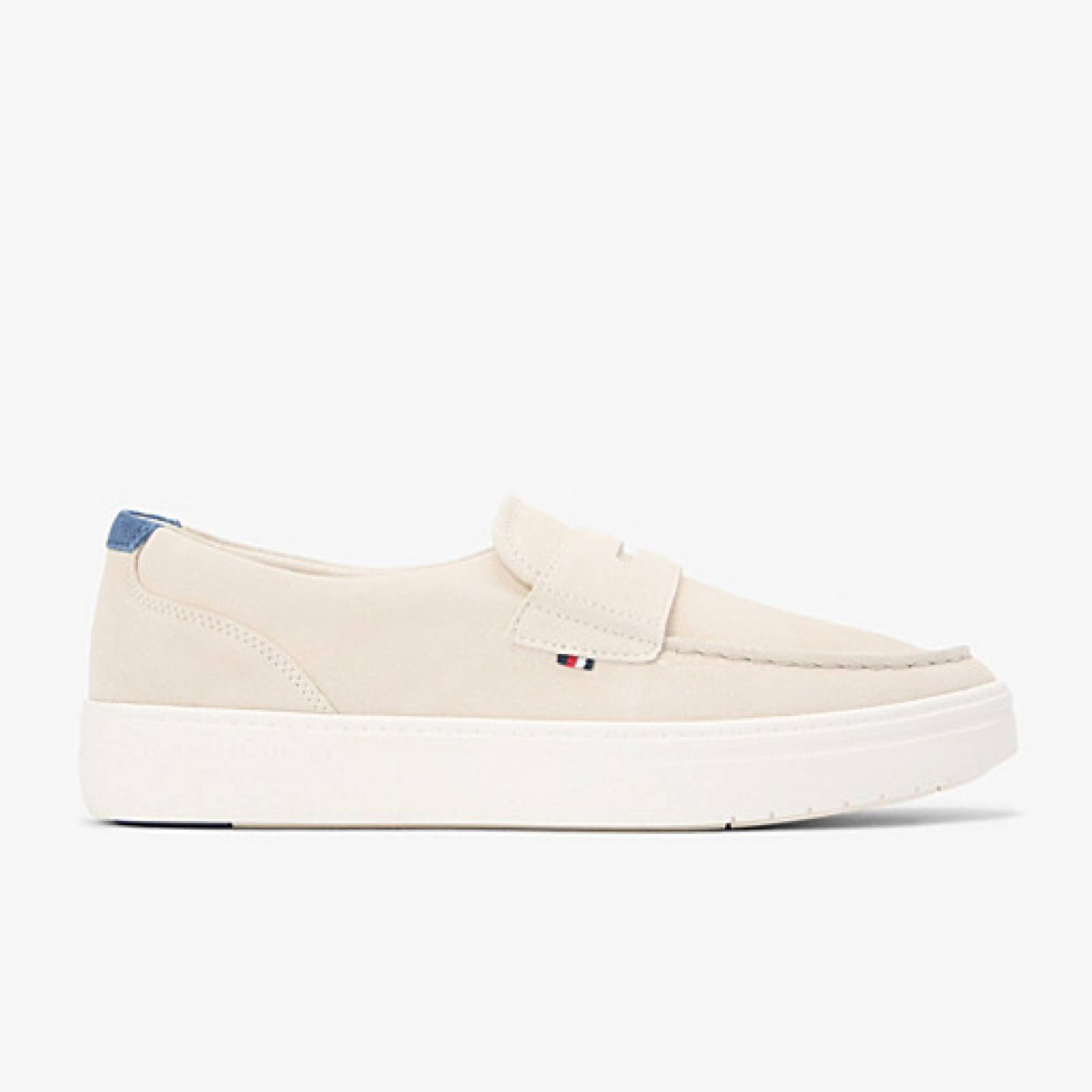 Мъжки бежови мокасини Tommy Hilfiger Men Loafers FM0FM05786 ACI Medial View