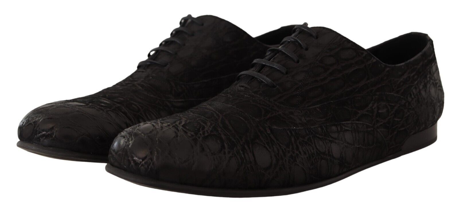 Dolce & Gabbana Елегантни екзотични кожени обувки Оксфорд