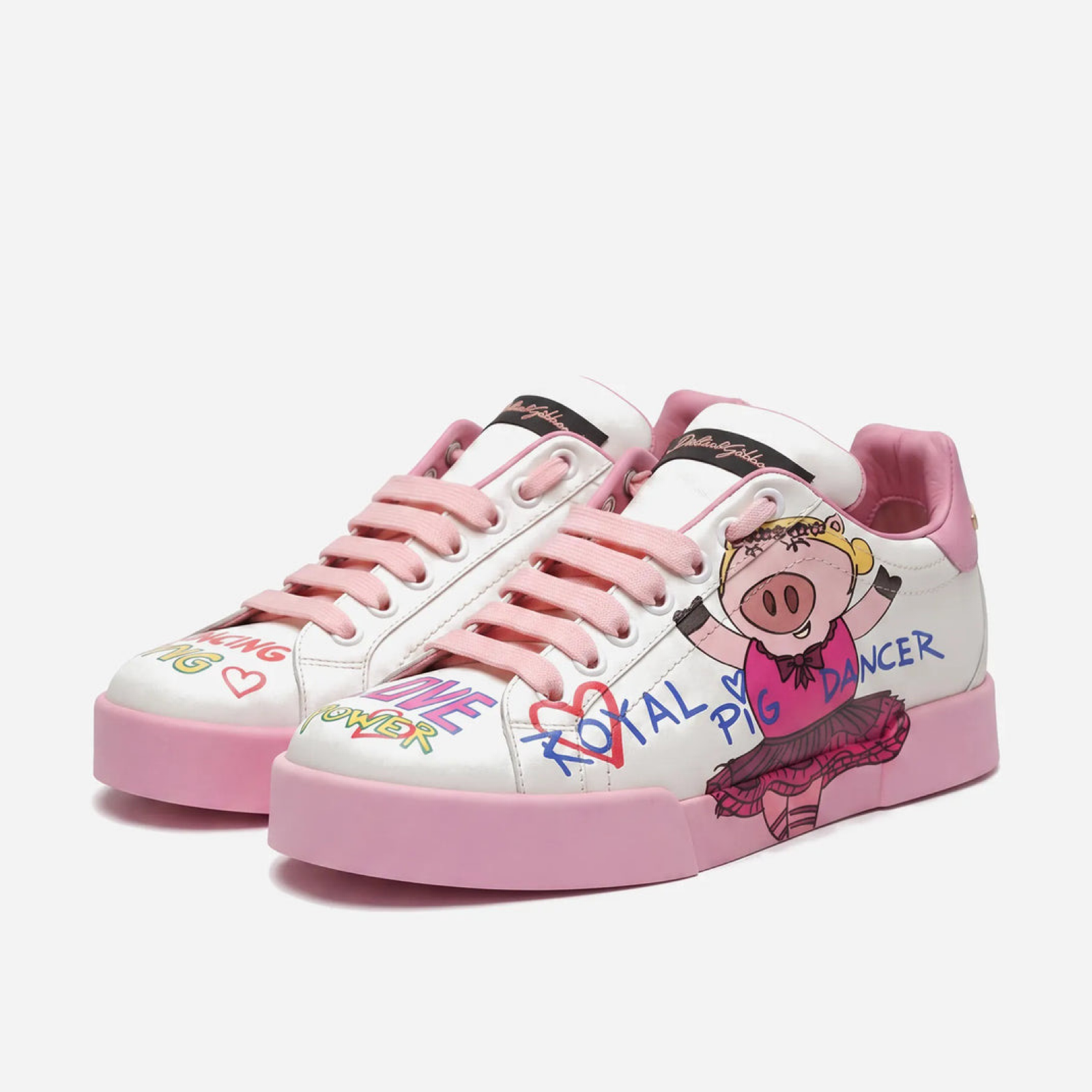 Dolce & Gabbana Portofino Royal Pig Sneakers Front View