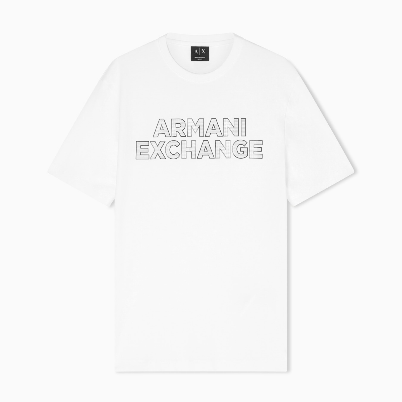 Мъжка бяла тениска Armani Exchange Men T-shirt XM002413 AF10361 U0009 Front View