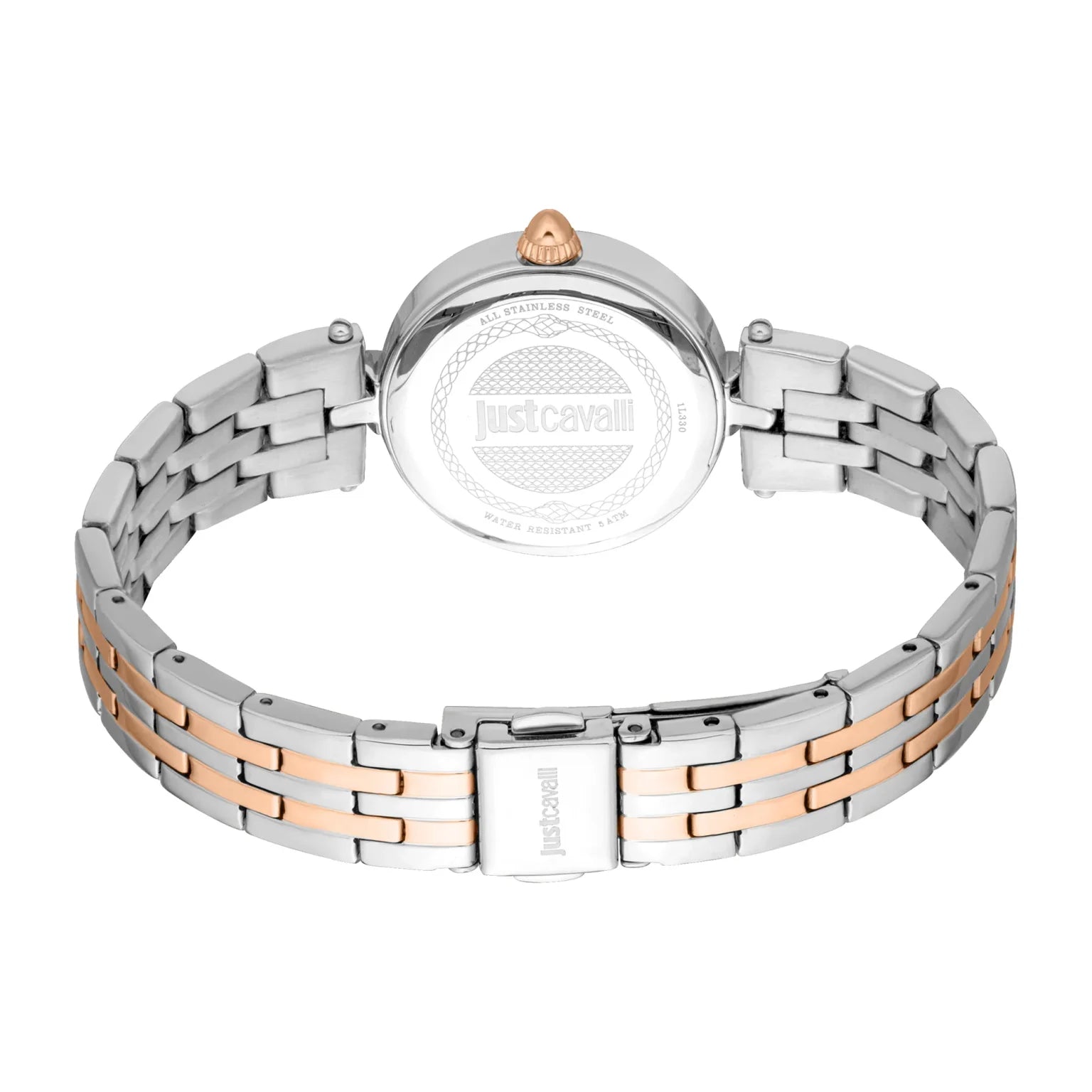 Комплект дамски часовник и гривна Women’s watch Just Cavalli SET Mini Attraente JC1L330M0085 Two Tones RG Silver