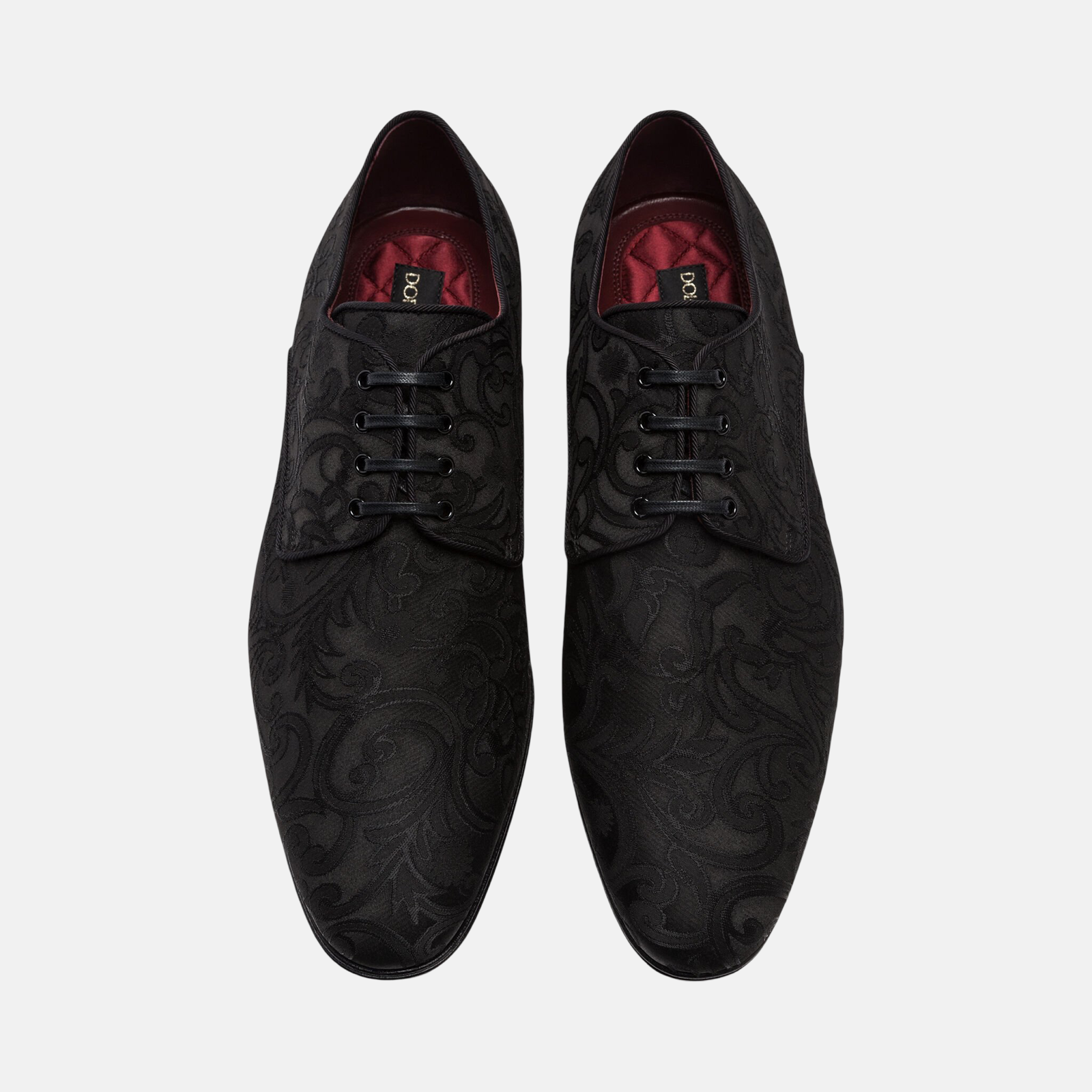 Мъжки официални обувки Dolce & Gabbana Positano Jacquard Derby Men Formal Shoes A10384 AZ335
