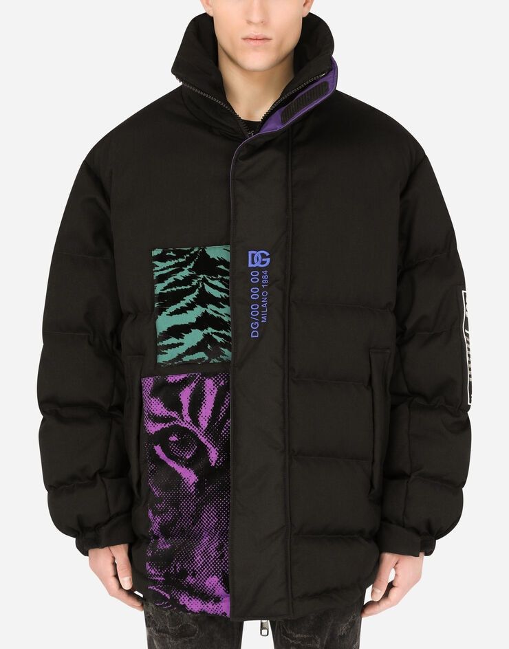 Мъжко луксозно пухено яке в черно DOLCE & GABBANA Men’s Luxury Black Puffer Jacket