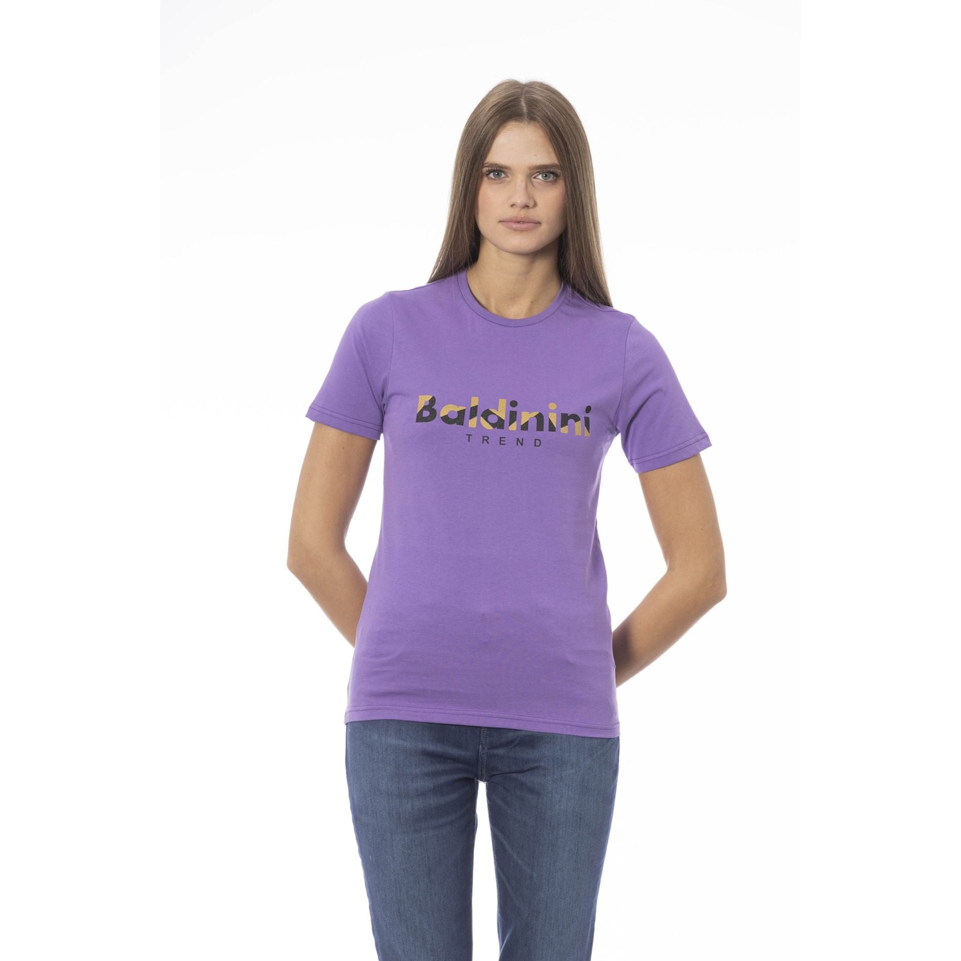 Дамска памучна тениска в лилаво Women’s t-shirt Baldinini Trend
TSD04 MANTOVA VIOLAVIOLET front view 2
