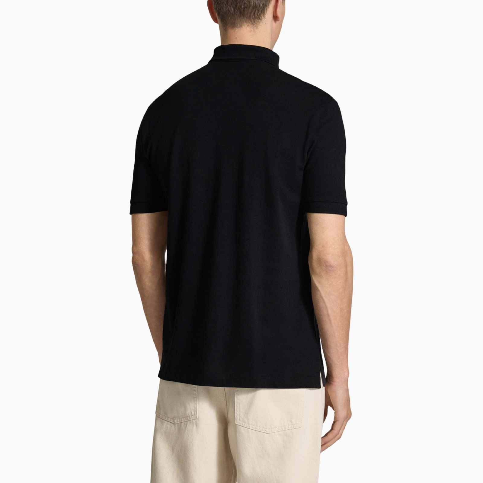 Мъжка черна поло тениска Armani Exchange Men Polo XM000367 AF13022 UC001 Back View