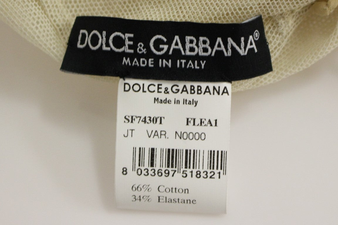Елегантна бежова блуза потник Dolce & Gabbana