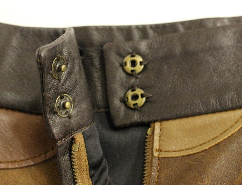 Елегантна кожена пачуърк пола Dolce & Gabbana