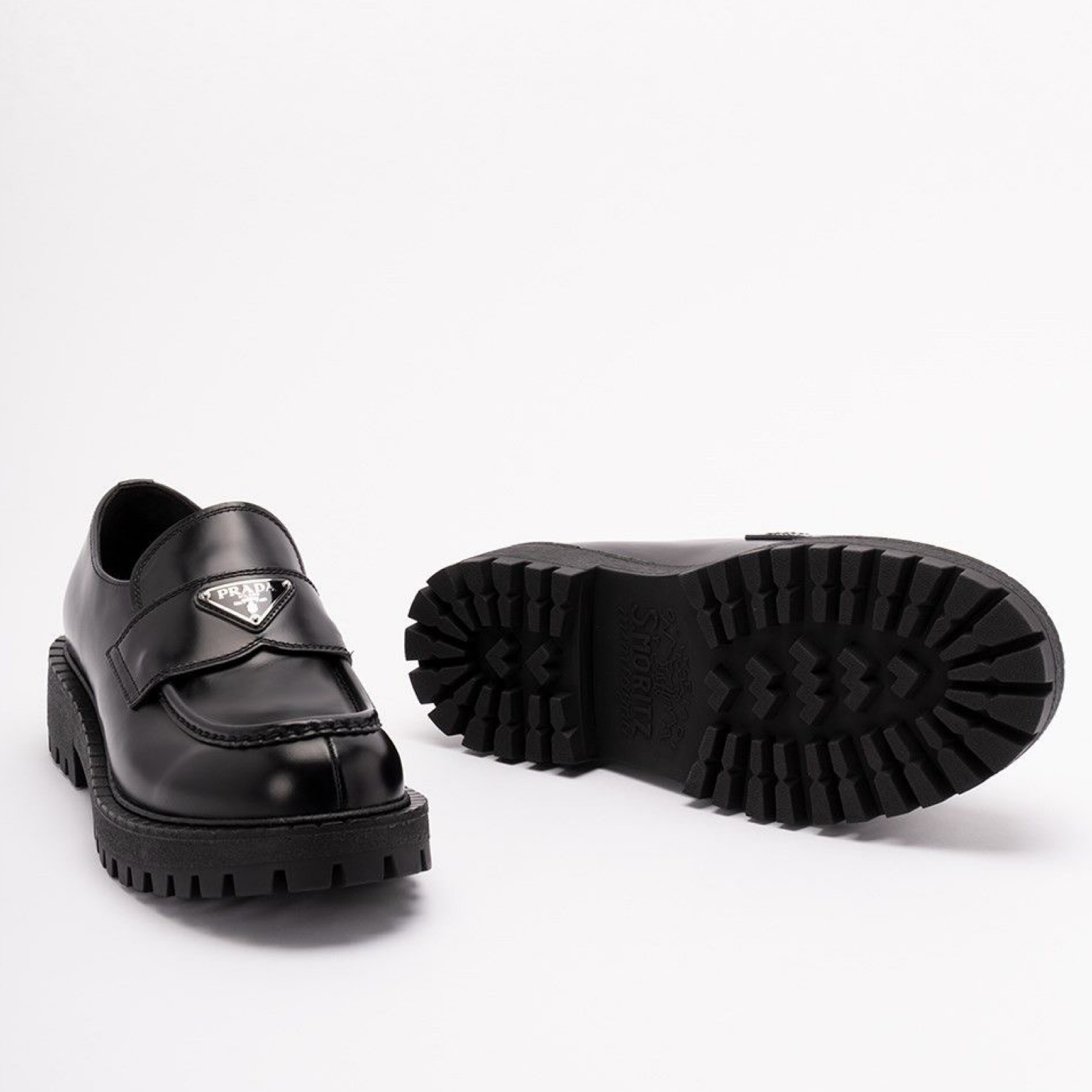 Prada Double Chocolate Men Loafers Insole View