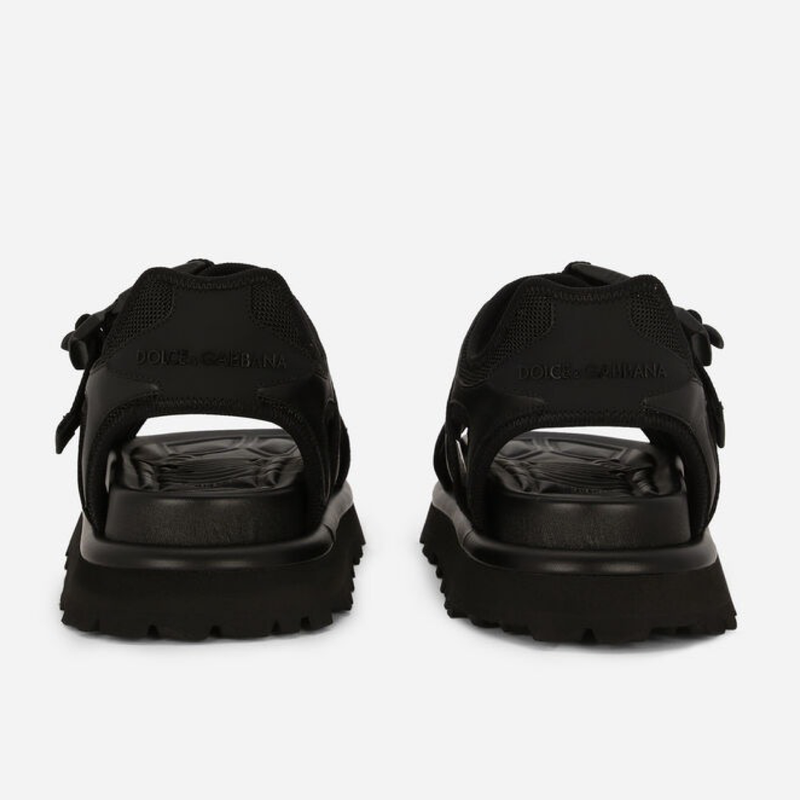 Dolce & Gabbana Technical Fabric Men Sneakers A80333 AY9498 80999 Heel View