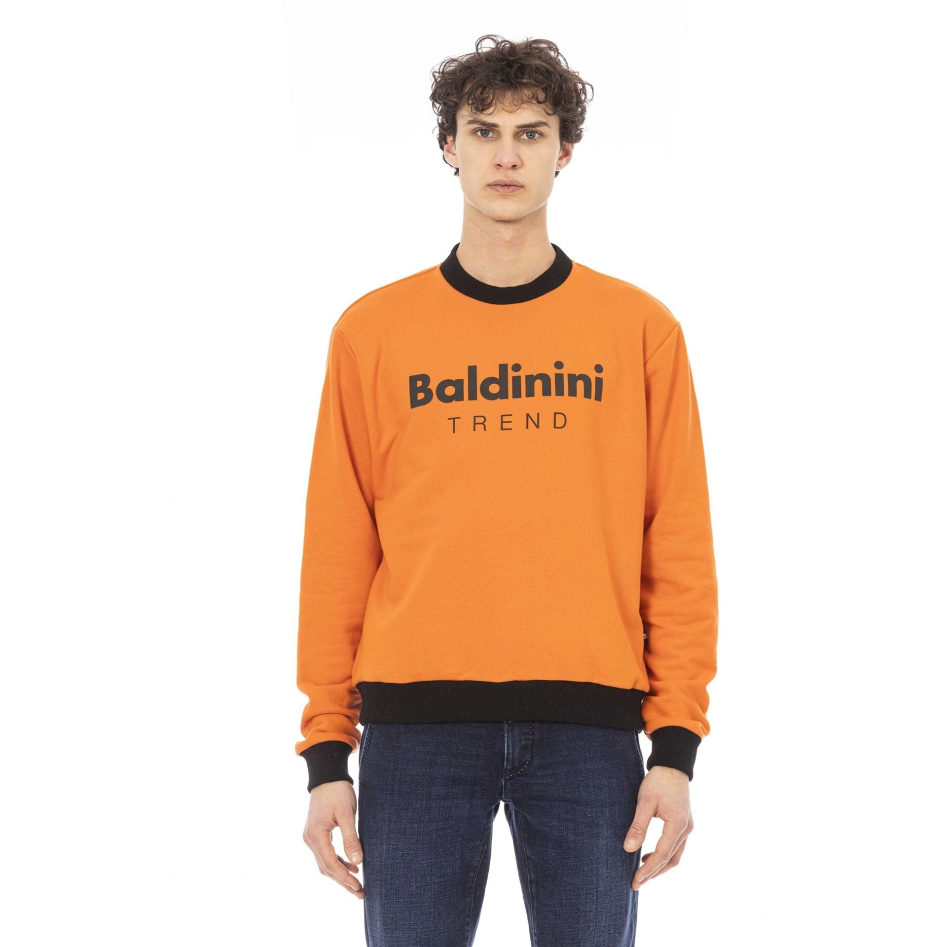 Мъжка памучна блуза Men’s sweatshirt Baldinini Trend 6510141 COMO ARANCIO front view