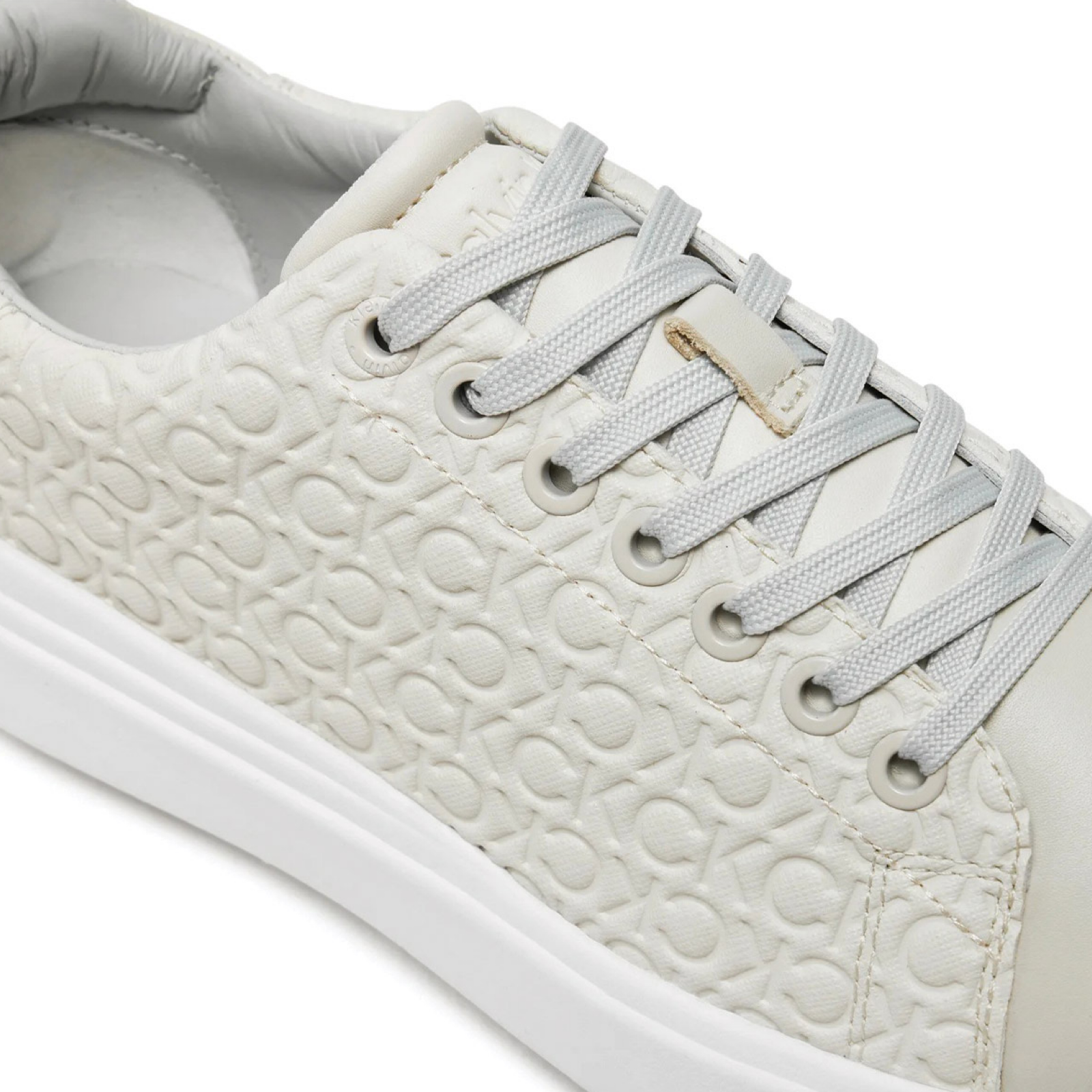 Дамски кецове Calvin Klein Cupsole Lace Up Saff Mono HW0HW02103 Close-Up