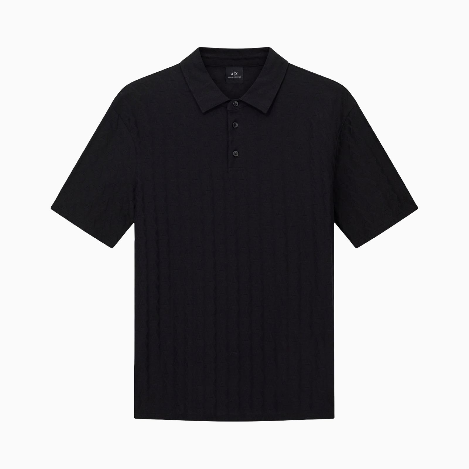 Мъжка черна поло тениска Armani Exchange Men Polo XM001292 AF10337 UC001 Front View