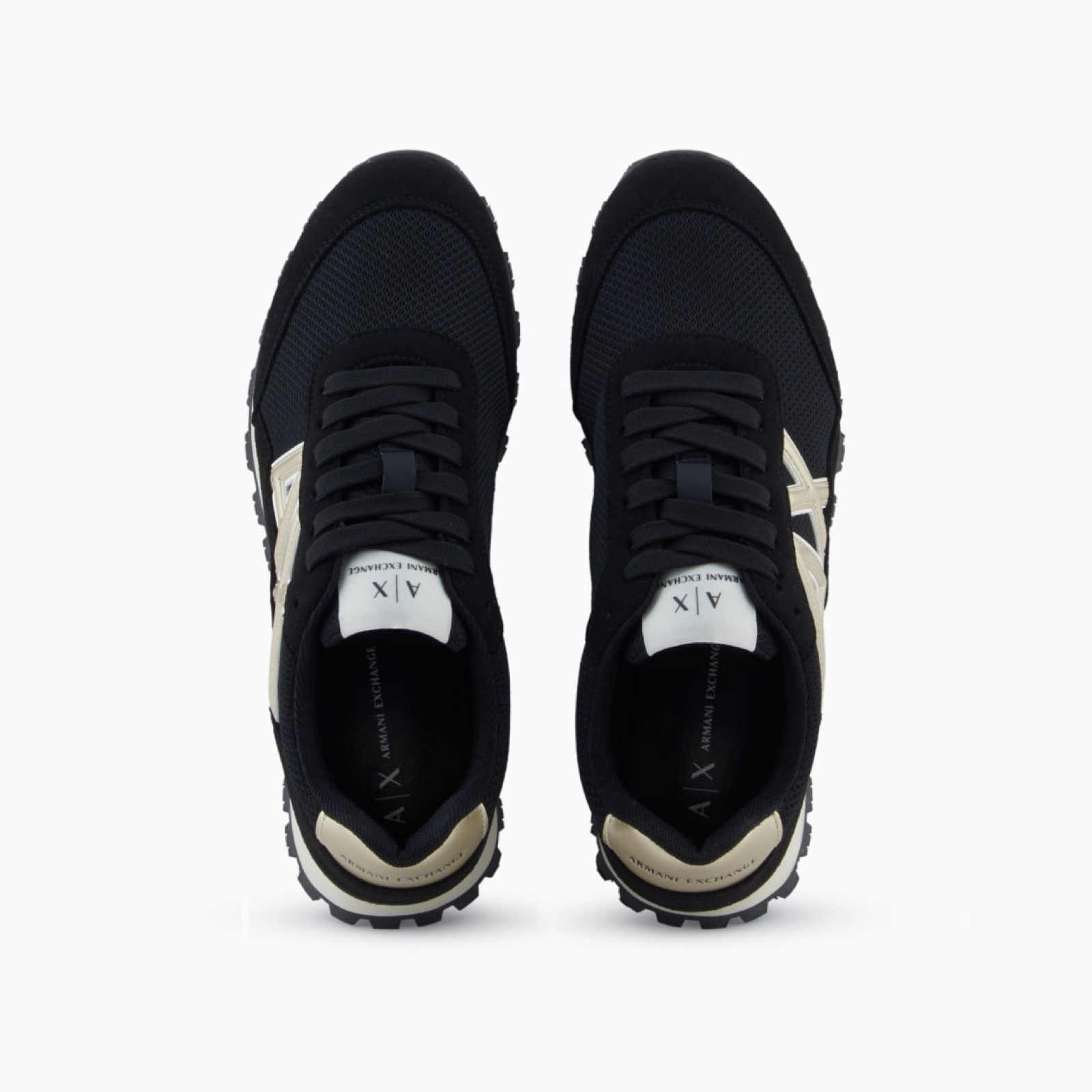 Дамски черни маратонки Armani Exchange XW002150 AF19388 Top View