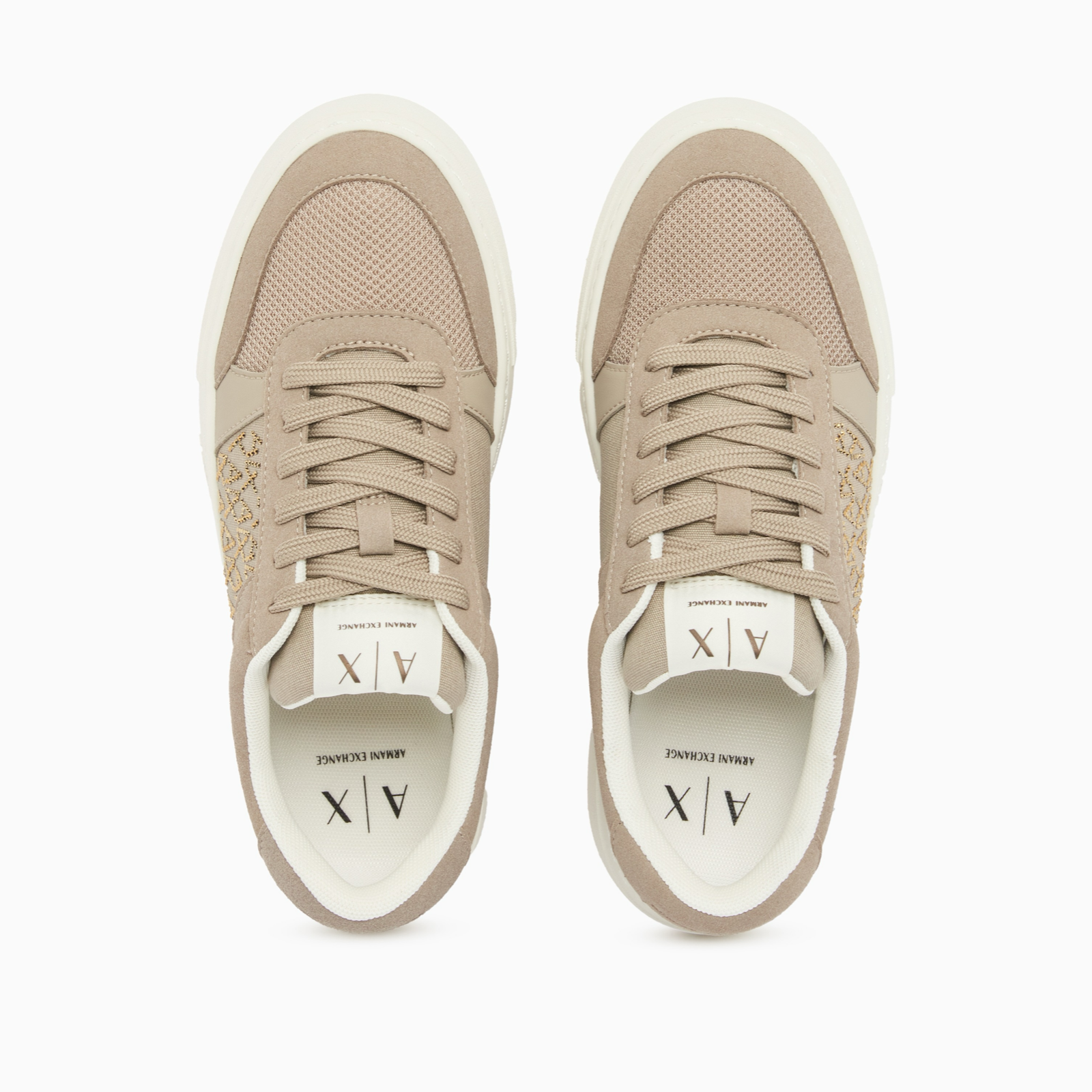 Дамски кецове Armani Exchange Women Sneakers XW002788 AF23057 U6223 Top View