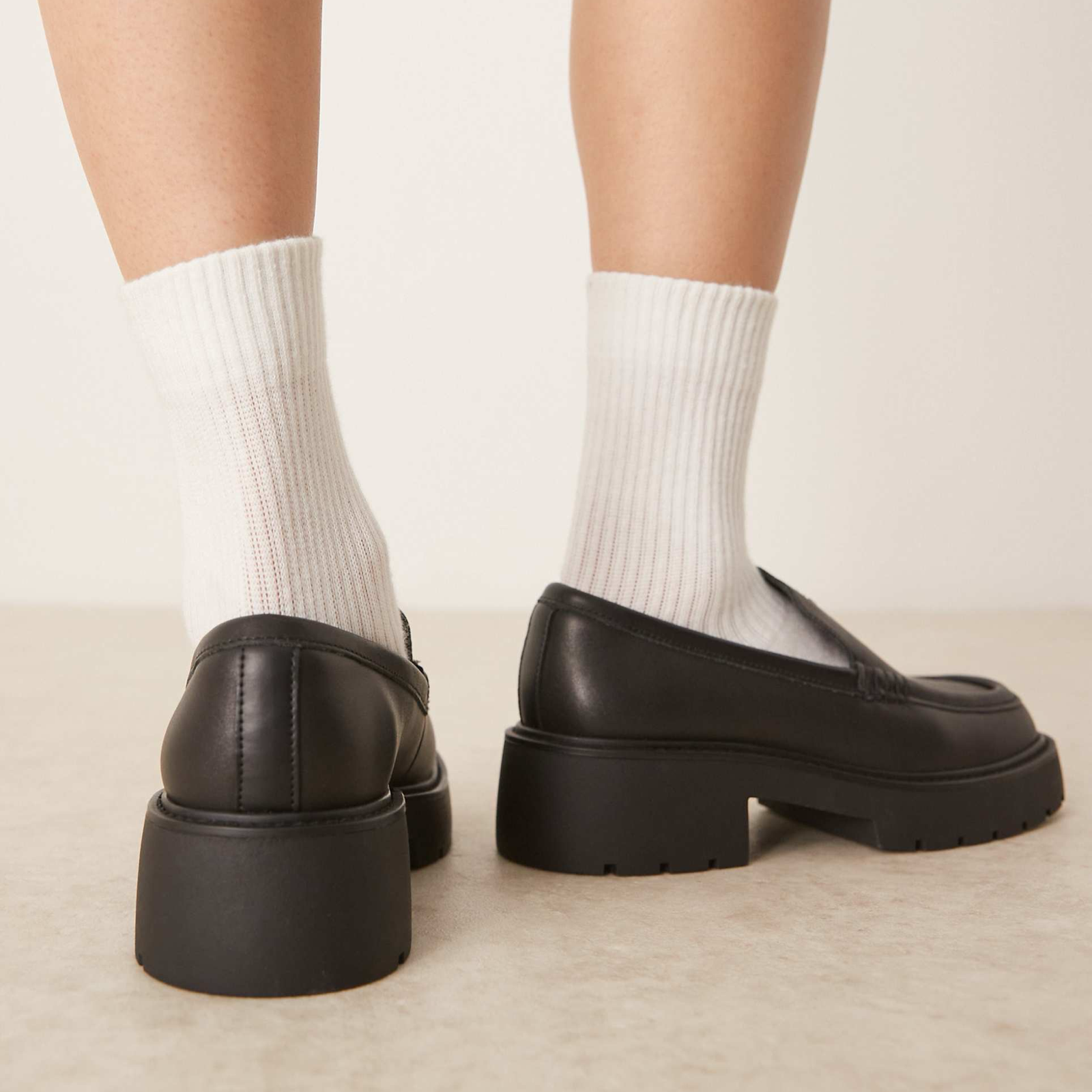 Дамски мокасини Calvin Klein Women Loafers HW0HW03044 Heel View