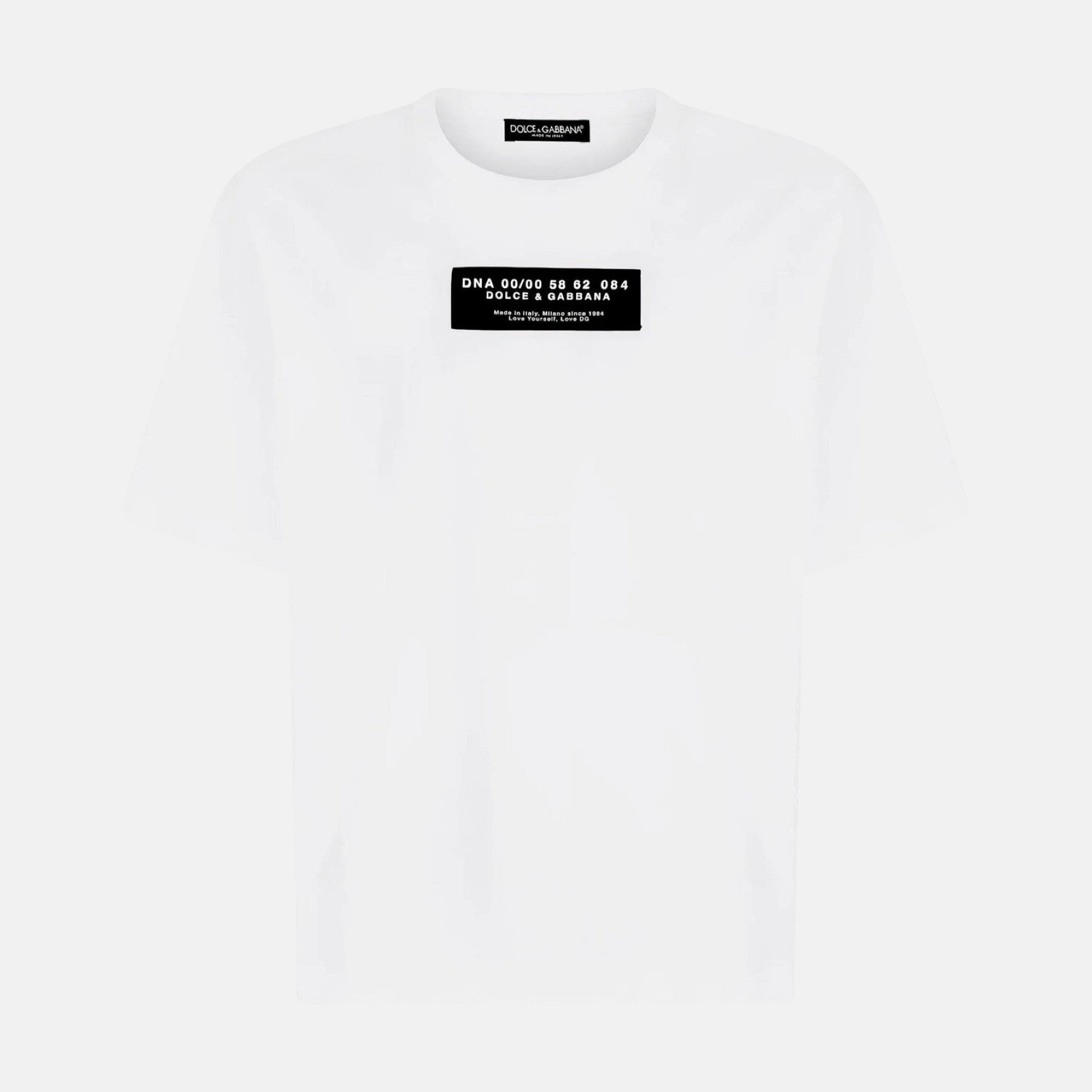 Мъжка бяла тениска Dolce & Gabbana Logo Print Men T-shirt