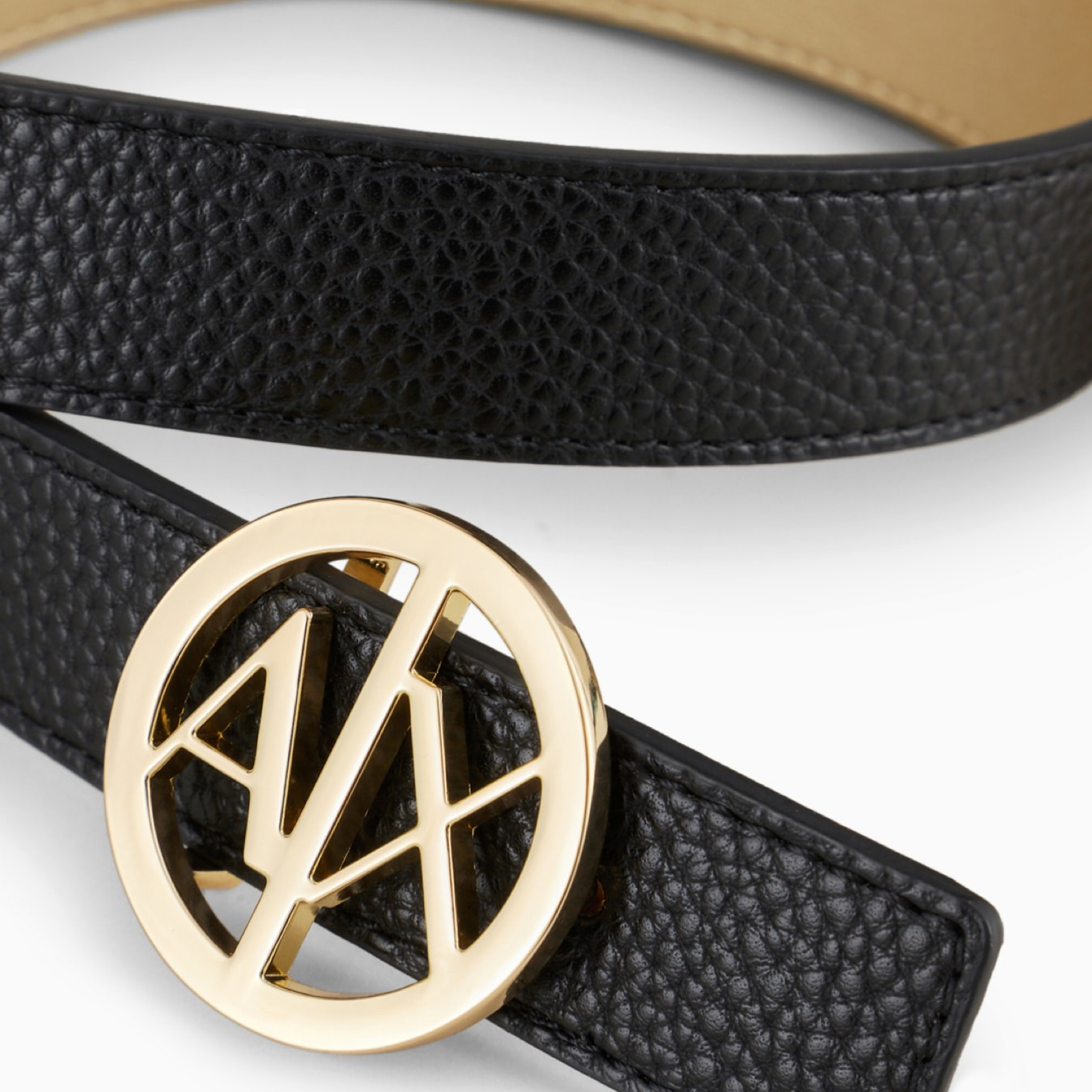 Дамски дънки Women’s reversible belt Armani Exchange 941118 0A877 77520 Black/Gold Close up view